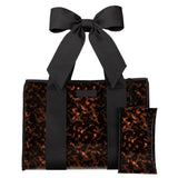 Tortoiseshell Bow Jelly Tote Bag on white background
#color_tortoiseshell bow