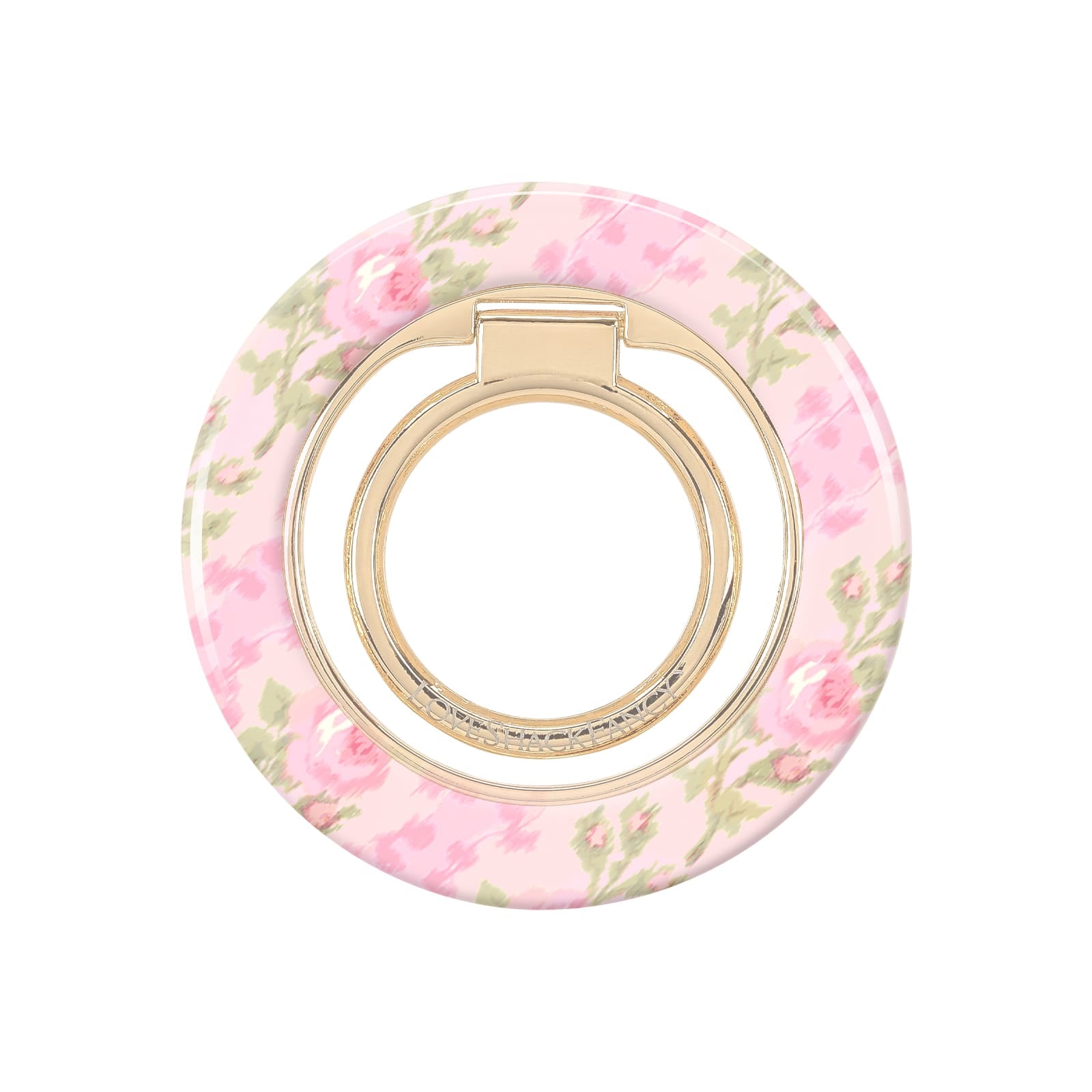Floral-patterned phone ring stand on a white background
#color_blooming heirloom