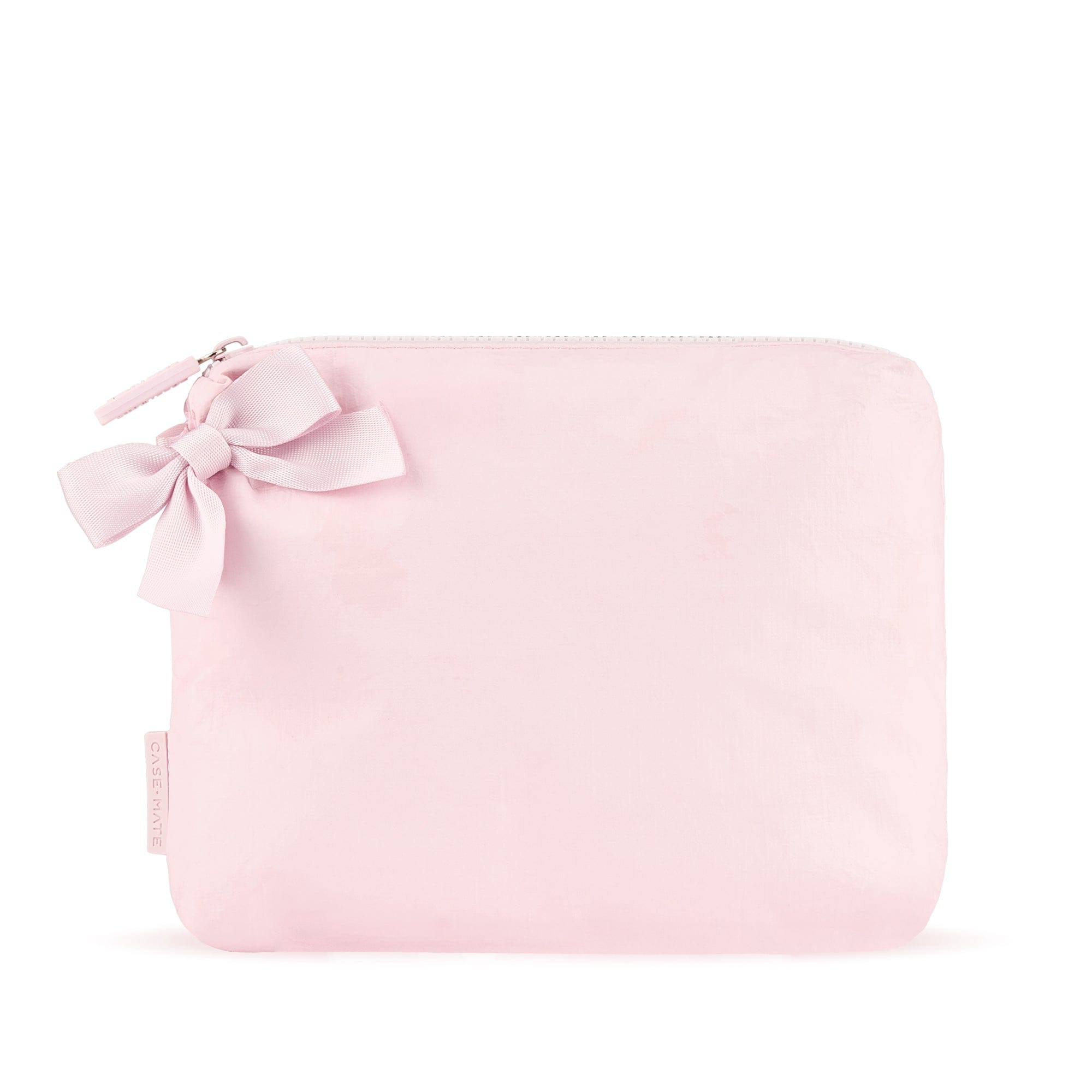 Pink pouch with a bow on a white background
#color_ballet pink bow
