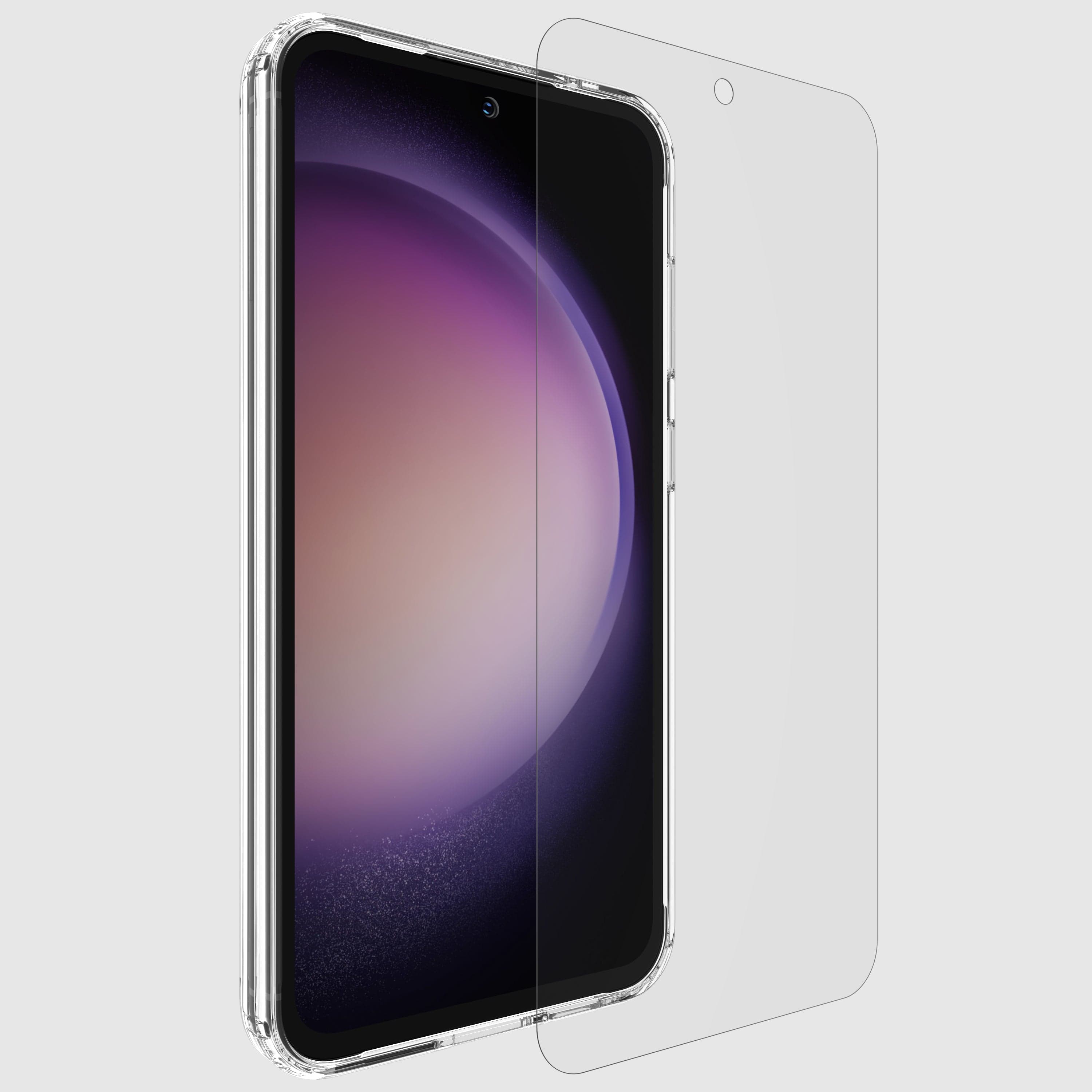 Tough Clear Case + Screen Protector - Galaxy S23 FE