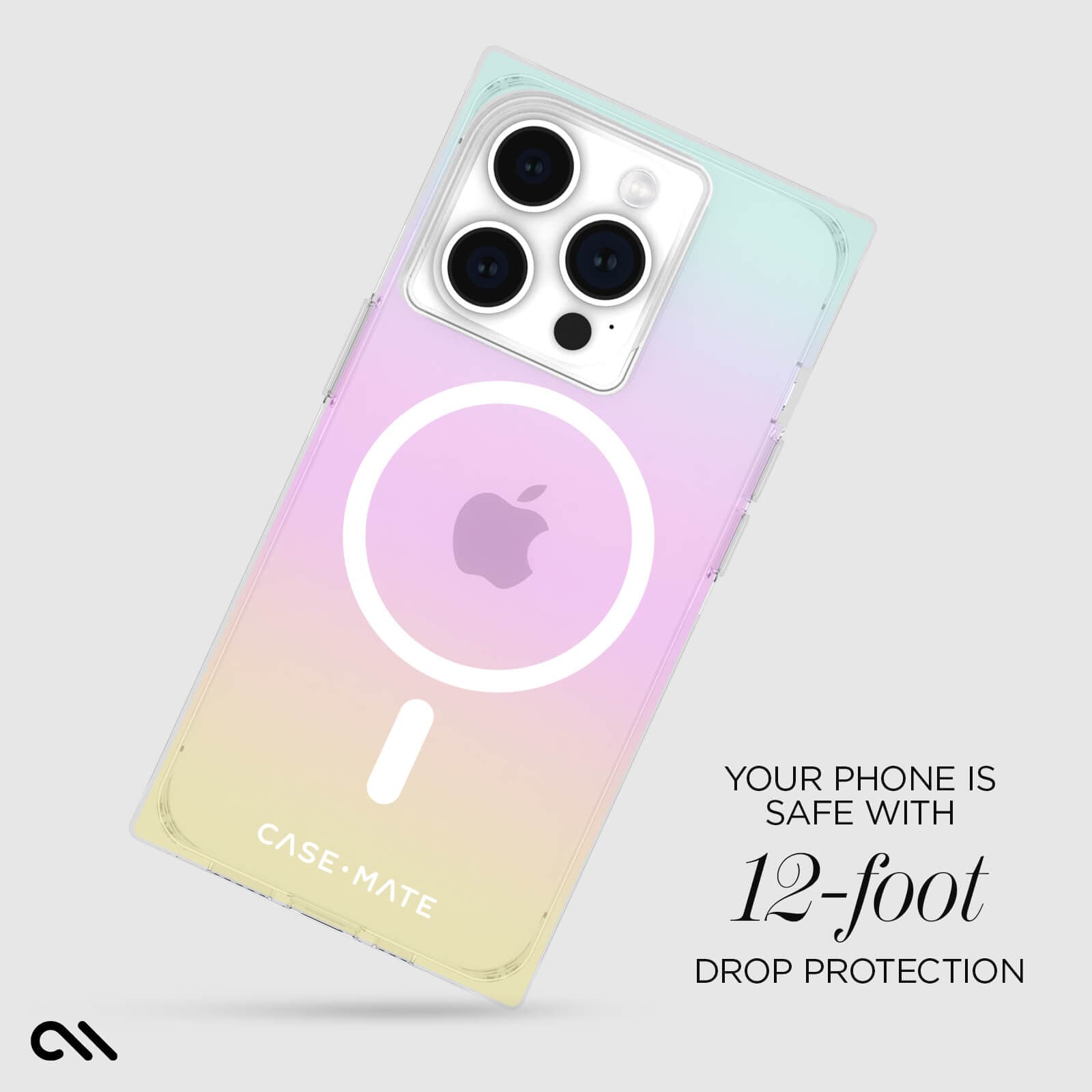 YOUR PHONE IS SAFE WITH 12-FOOT DROP PROTECTION