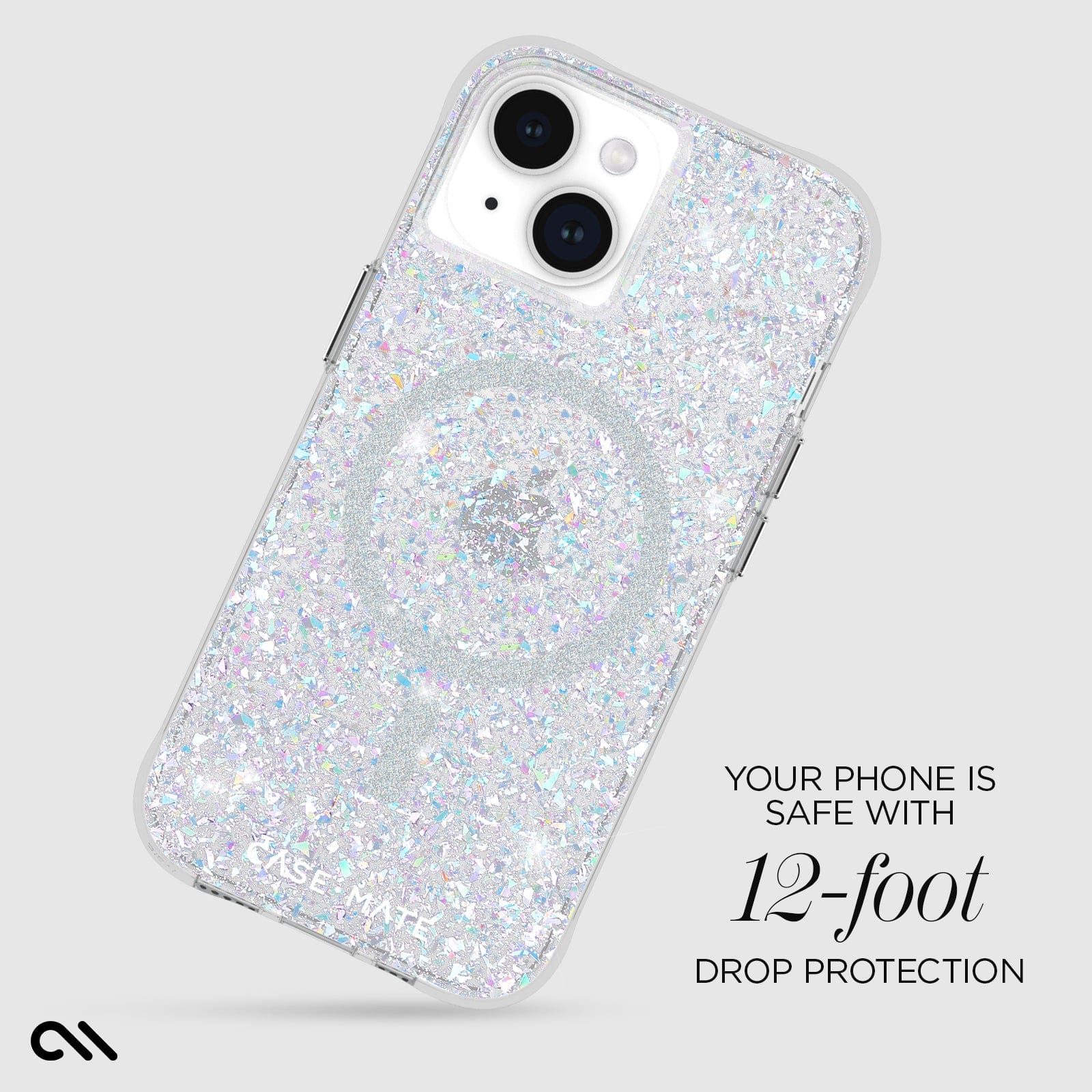 YOUR PHONE IS SAFE WITH 12-FOOT DROP PROTECTION