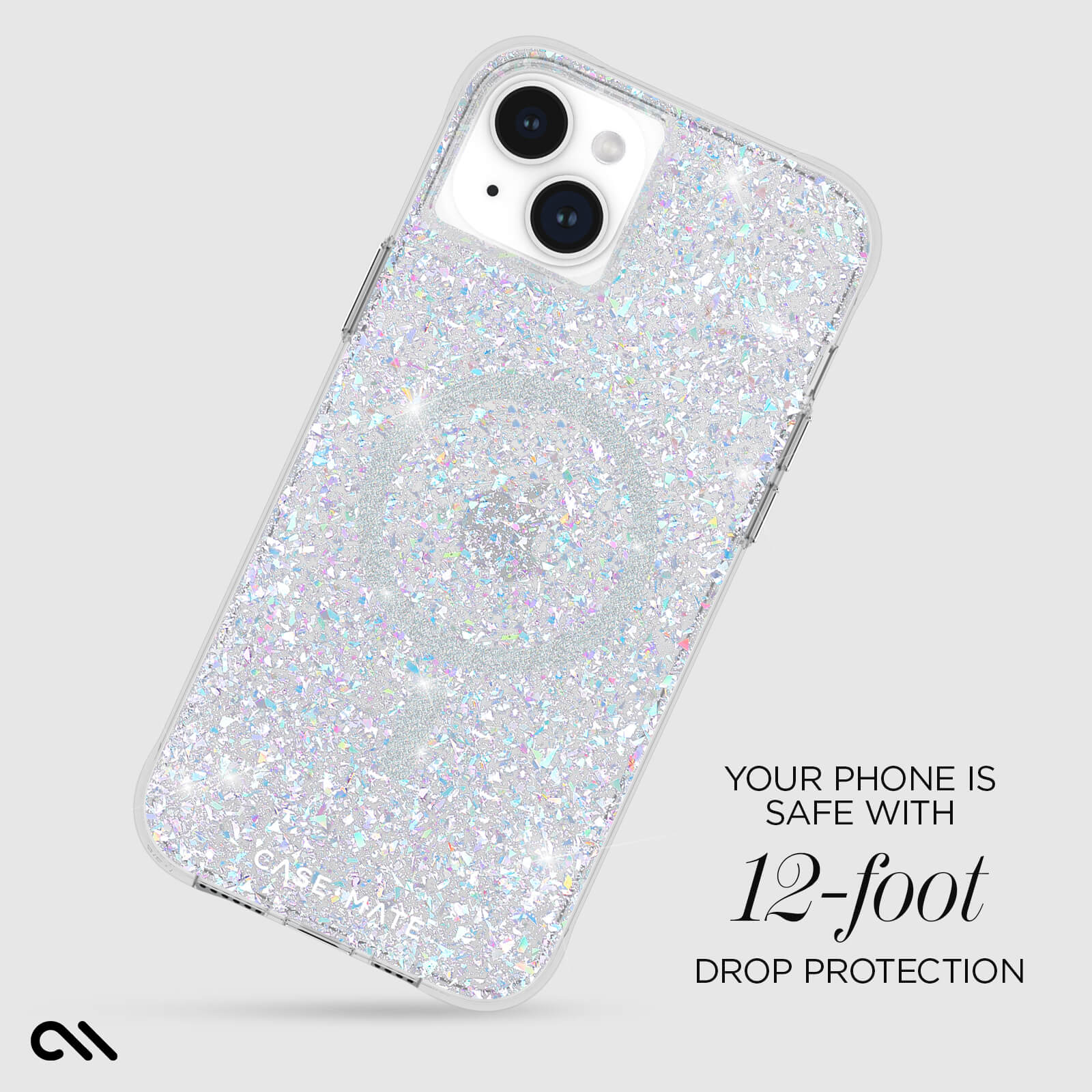 YOUR PHONE IS SAFE WITH 12-FOOT DROP PROTECTION