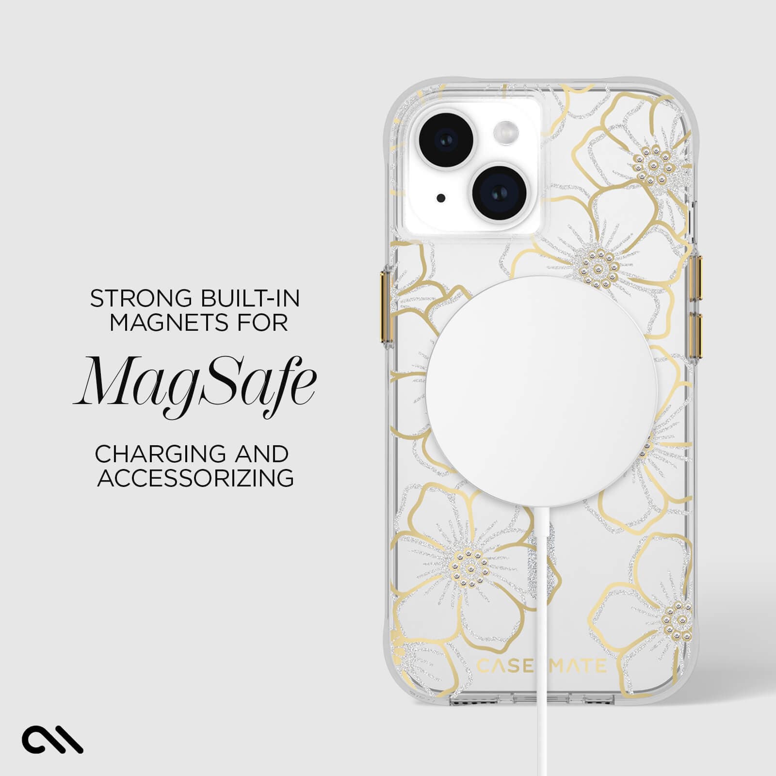 STRONG BUILT-IN MAGNETS FOR MAGSAFE CHARGING AND ACCESSORIZING