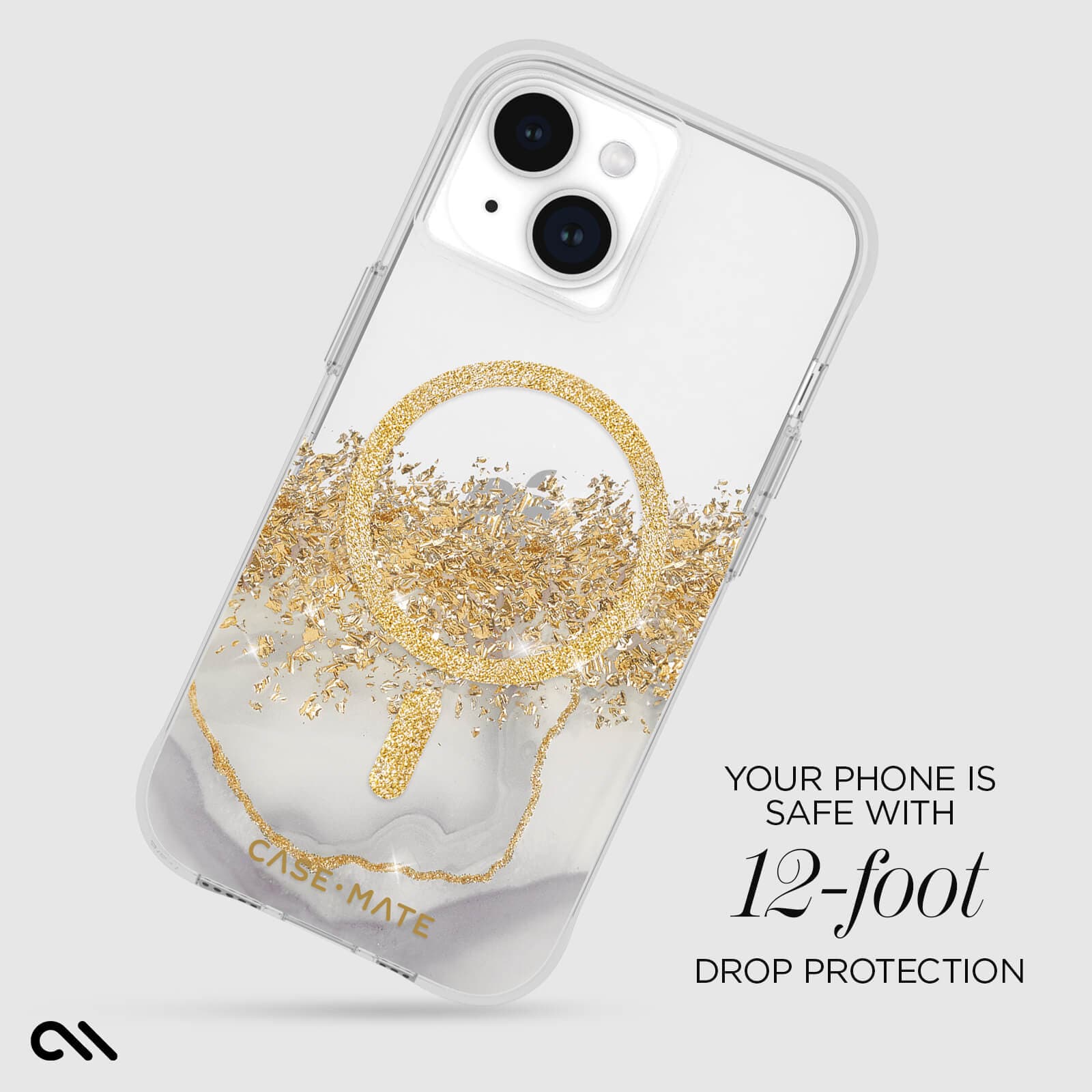 YOUR PHONE IS SAFE WITH 12-FOOT DROP PROTECTION