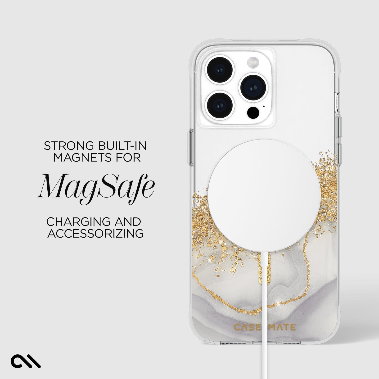 STRONG BUILT IN MAGNETS FOR MAGSAFE CHARGING AND ACCESSORIZING