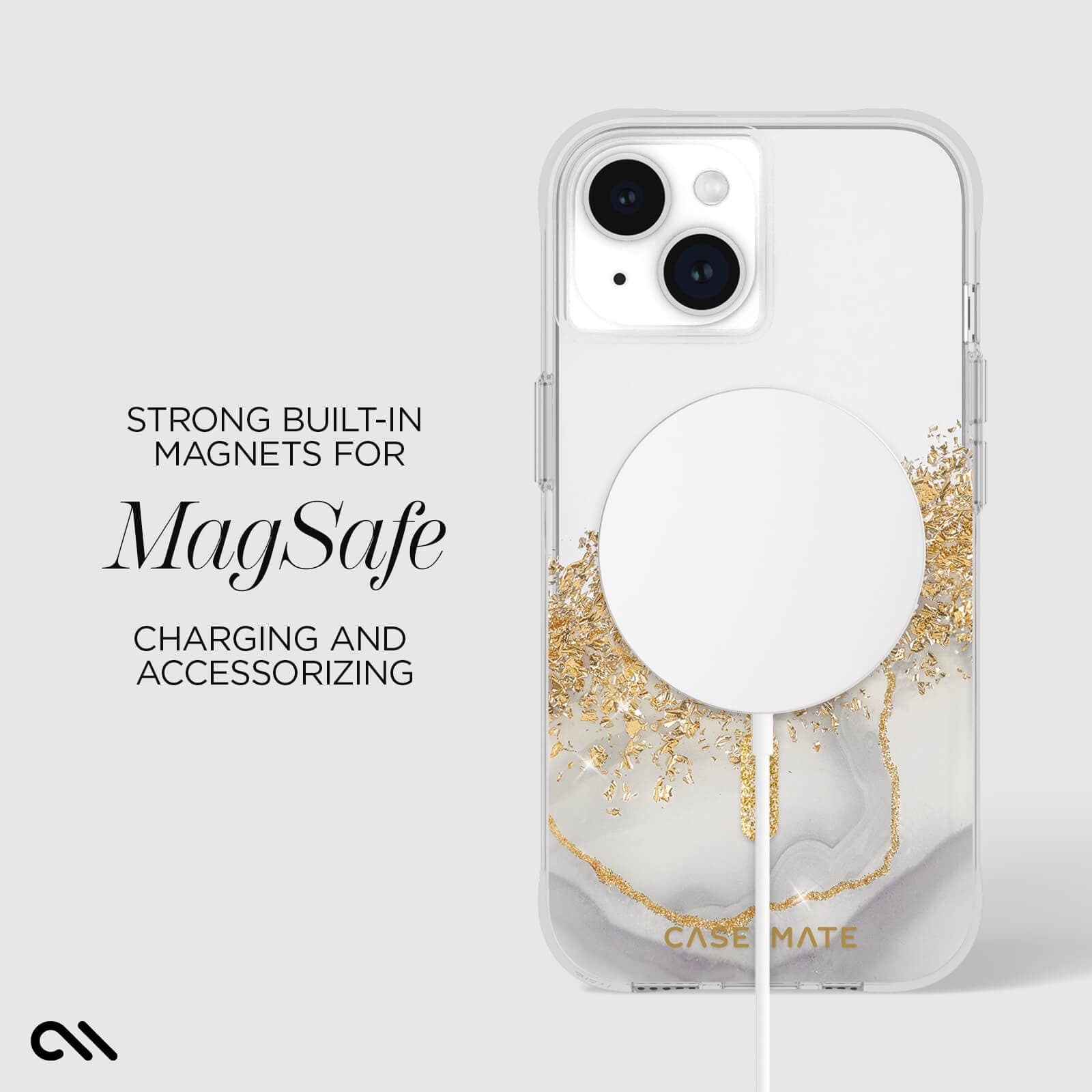 STRONG BUILT-IN MAGNETS FOR MAGSAFE CHARGING AND ACCESSORIZING