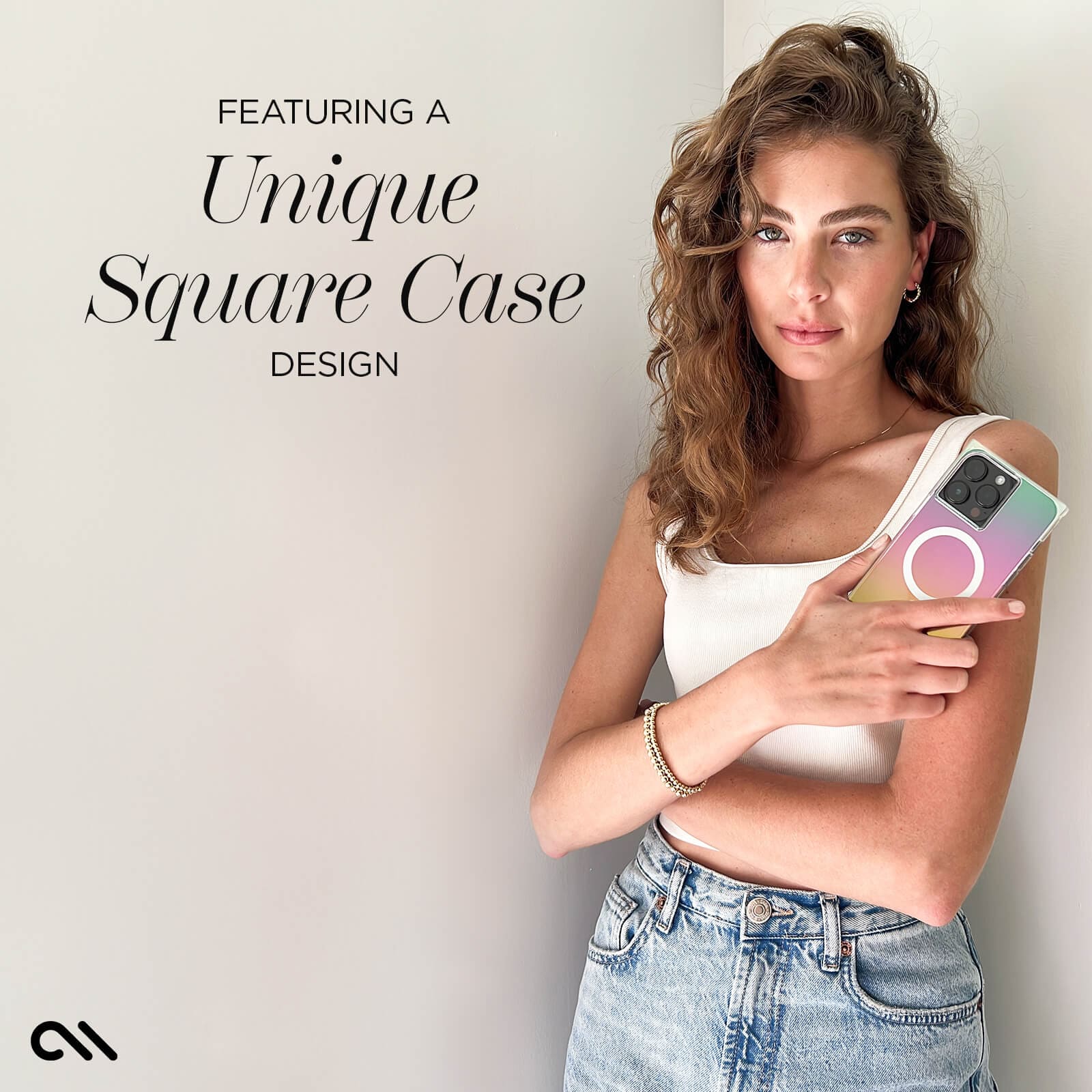 FEATURING UNIQUE SQUARE CASE DESIGN