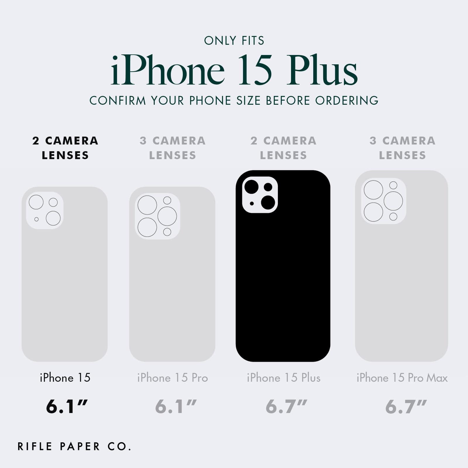ONLY FITS IPHONE 15 PLUS. CONFIRM YOUR PHONE SIZE BEFORE ORDERING