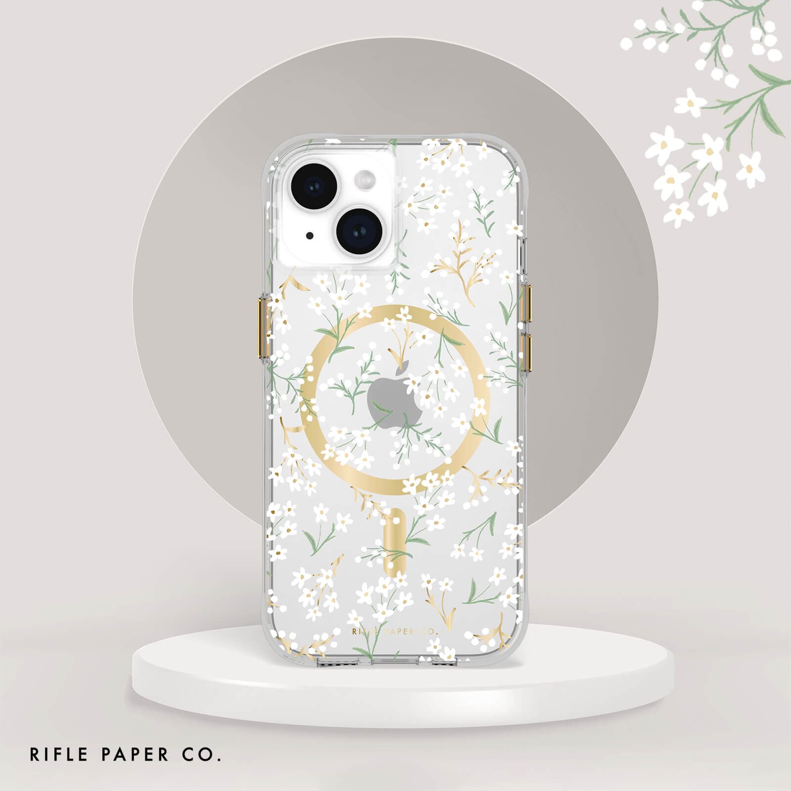 Rifle Paper Co. Petite Fleurs MagSafe - iPhone 15 Plus