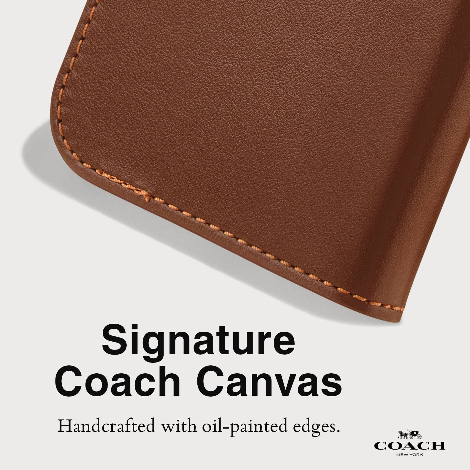 SIGNATURE COACH CANVAS HANDCRAFTED WITH OIL-PAINTED EDGES
