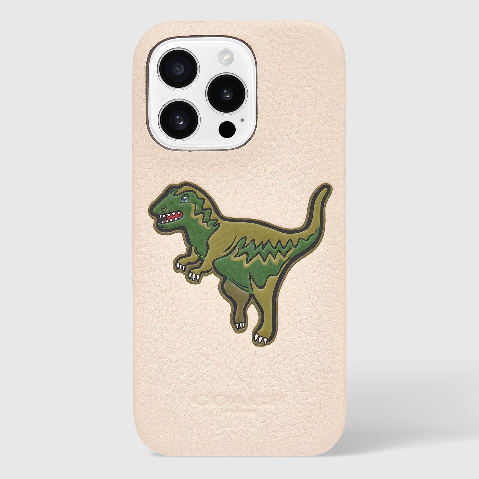 Coach Leather Slim Wrap Signature Ivory Rexy - iPhone 16 Pro