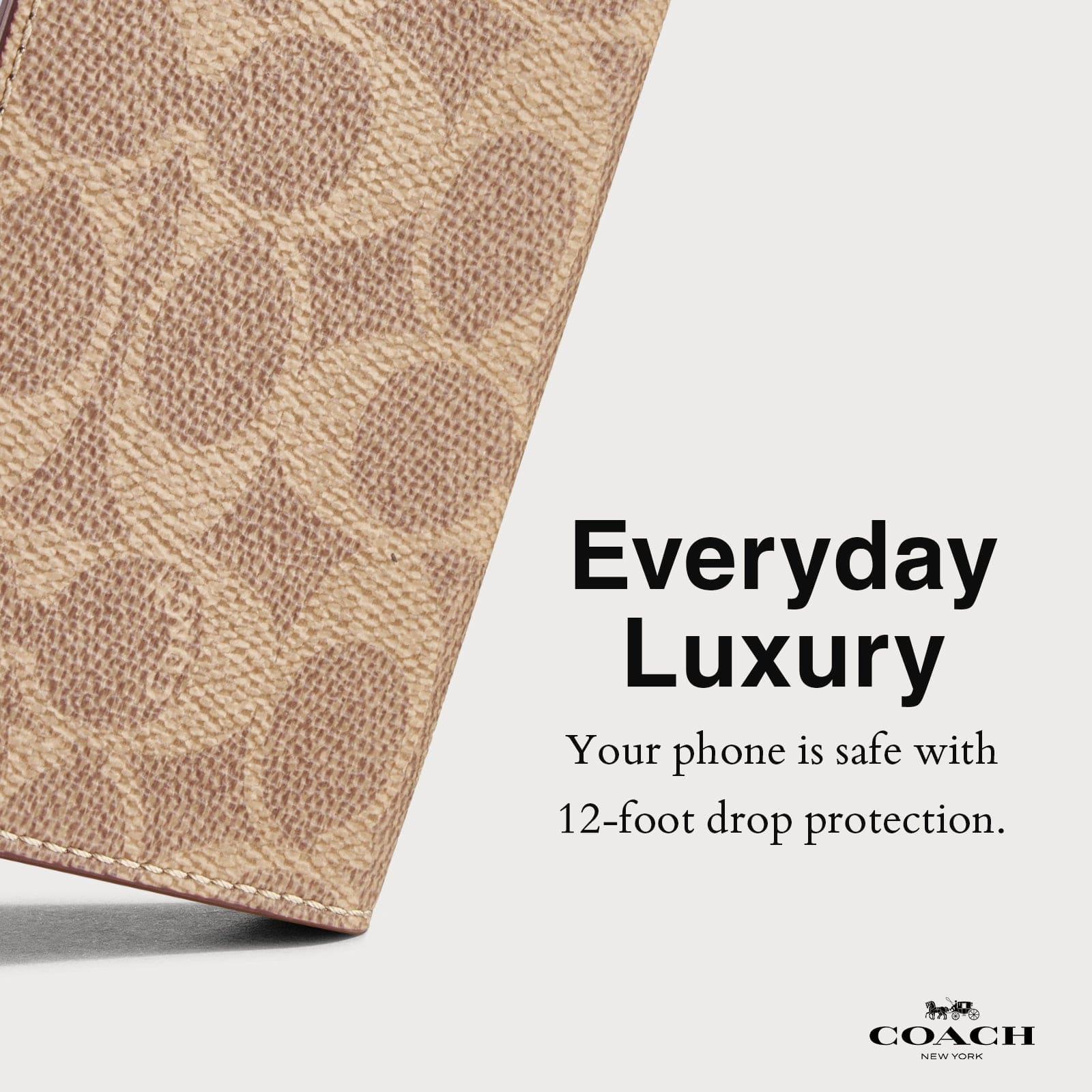 YOUR PHONE IS SAFE WITH 12-FOOT DROP PROTECTION