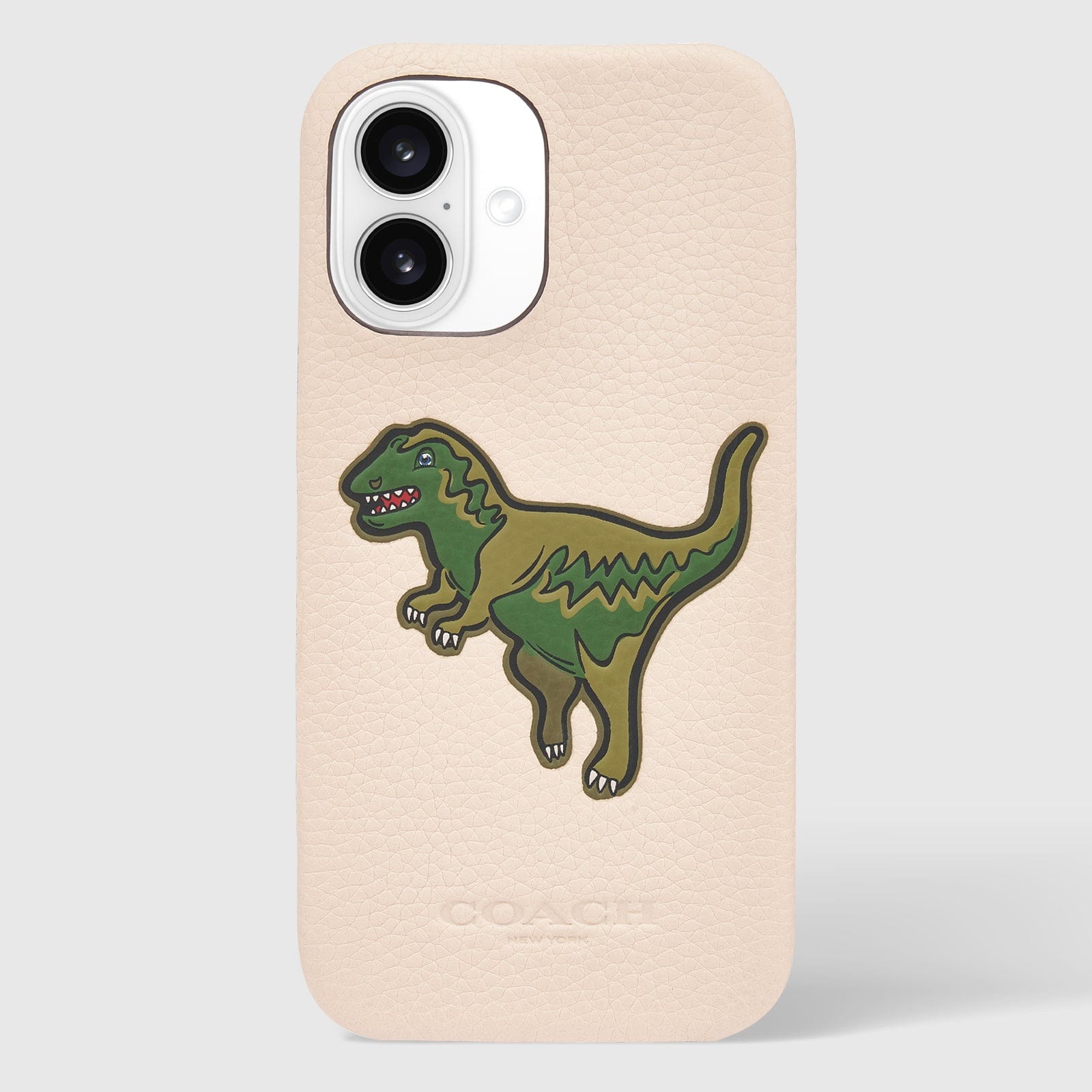 Coach Leather Slim Wrap Signature Ivory Rexy - iPhone 16