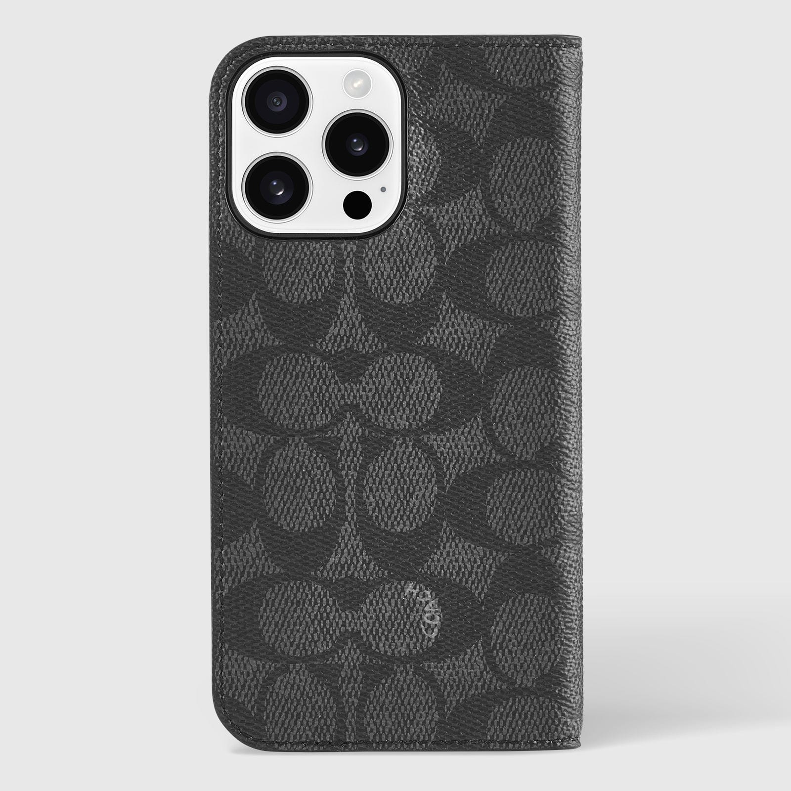 Coach Folio Signature Charcoal - iPhone 16 Pro Max