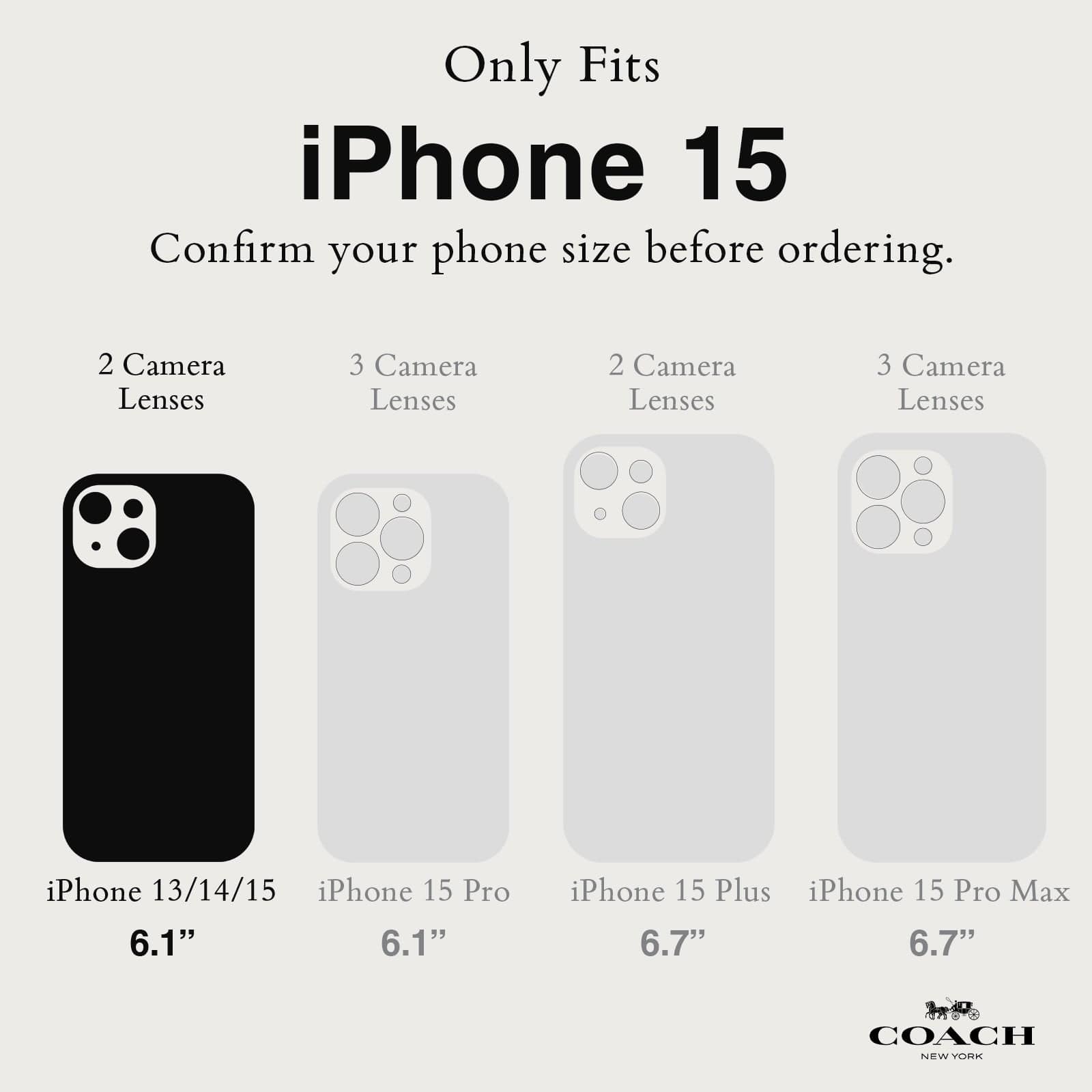 ONLY FITS IPHONE 15. CONFIRM YOUR PHONE SIZE BEFORE ORDERING