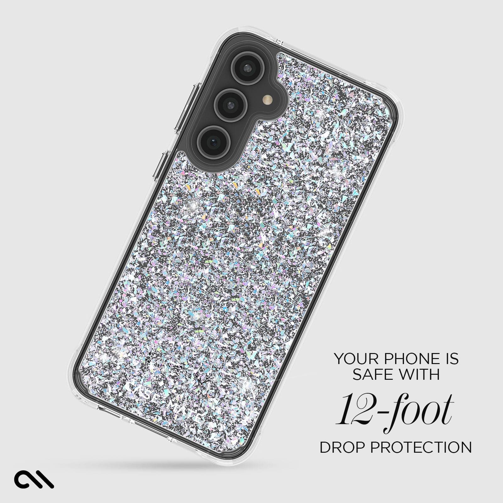 YOUR PHONE IS SAFE WITH 12 FOOT DROP PROTECTION