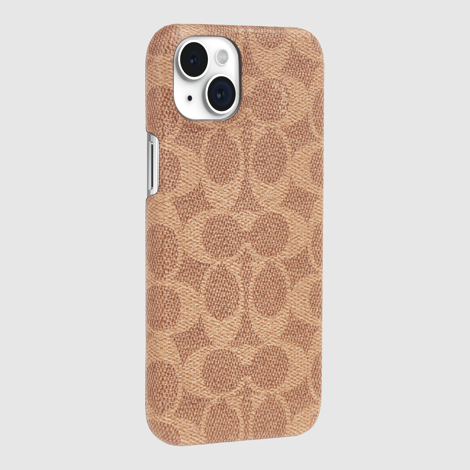 Coach Signature Canvas Tan - iPhone 15 Plus