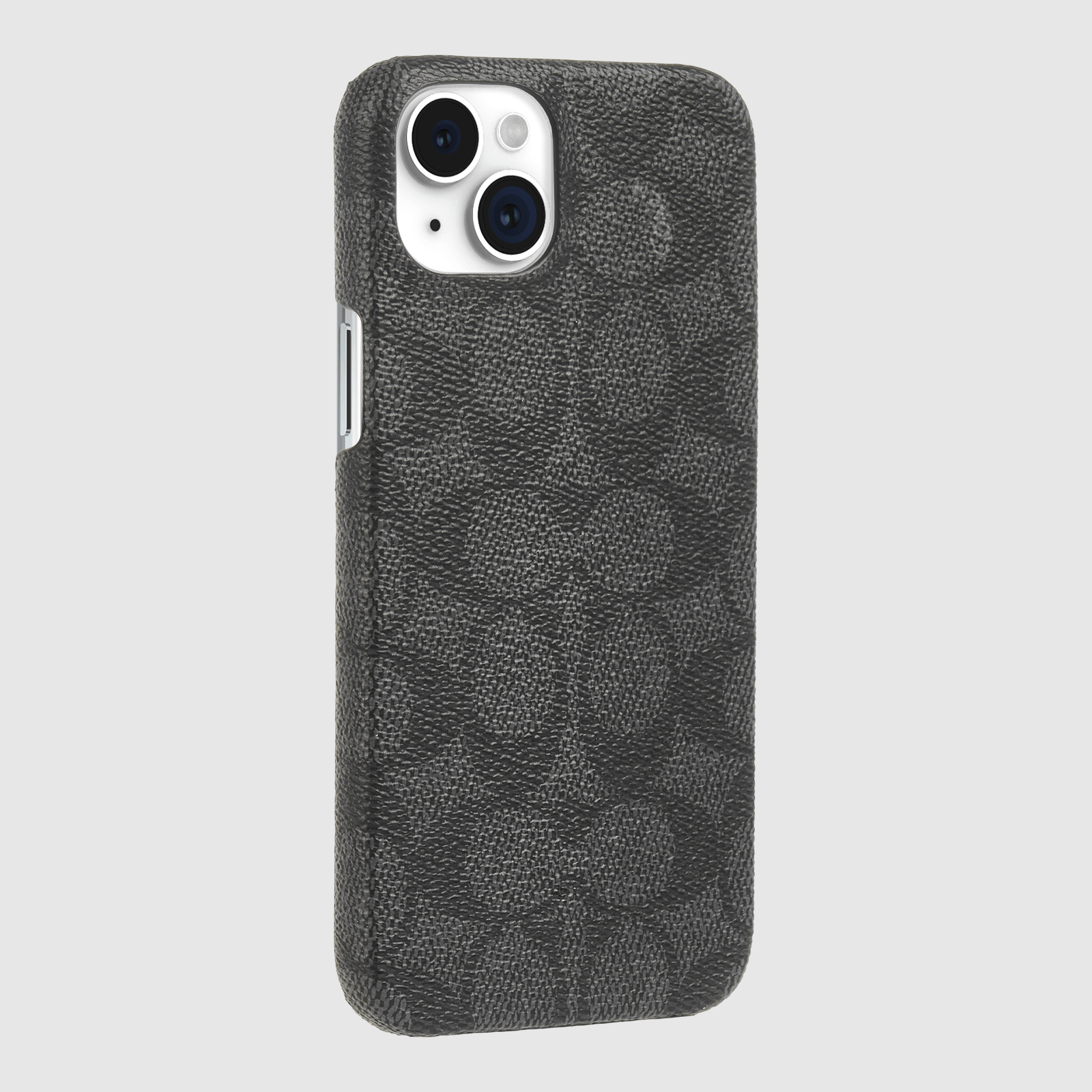 Coach Signature Canvas Charcoal - iPhone 15 Plus