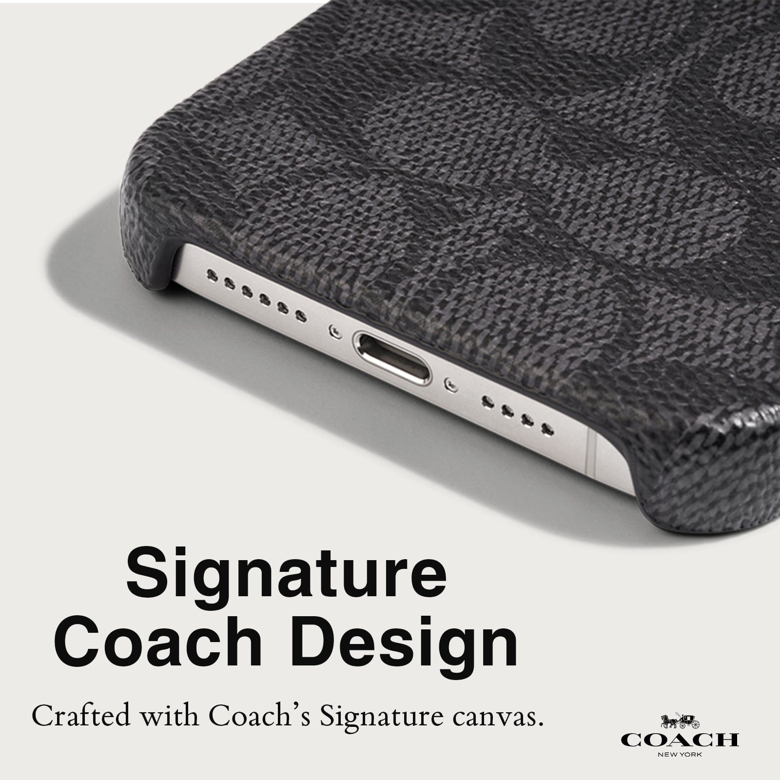 SIGNATURE COACH DESIGN. CRAFTED WITH COASH'S SIGNATURE CANVAS