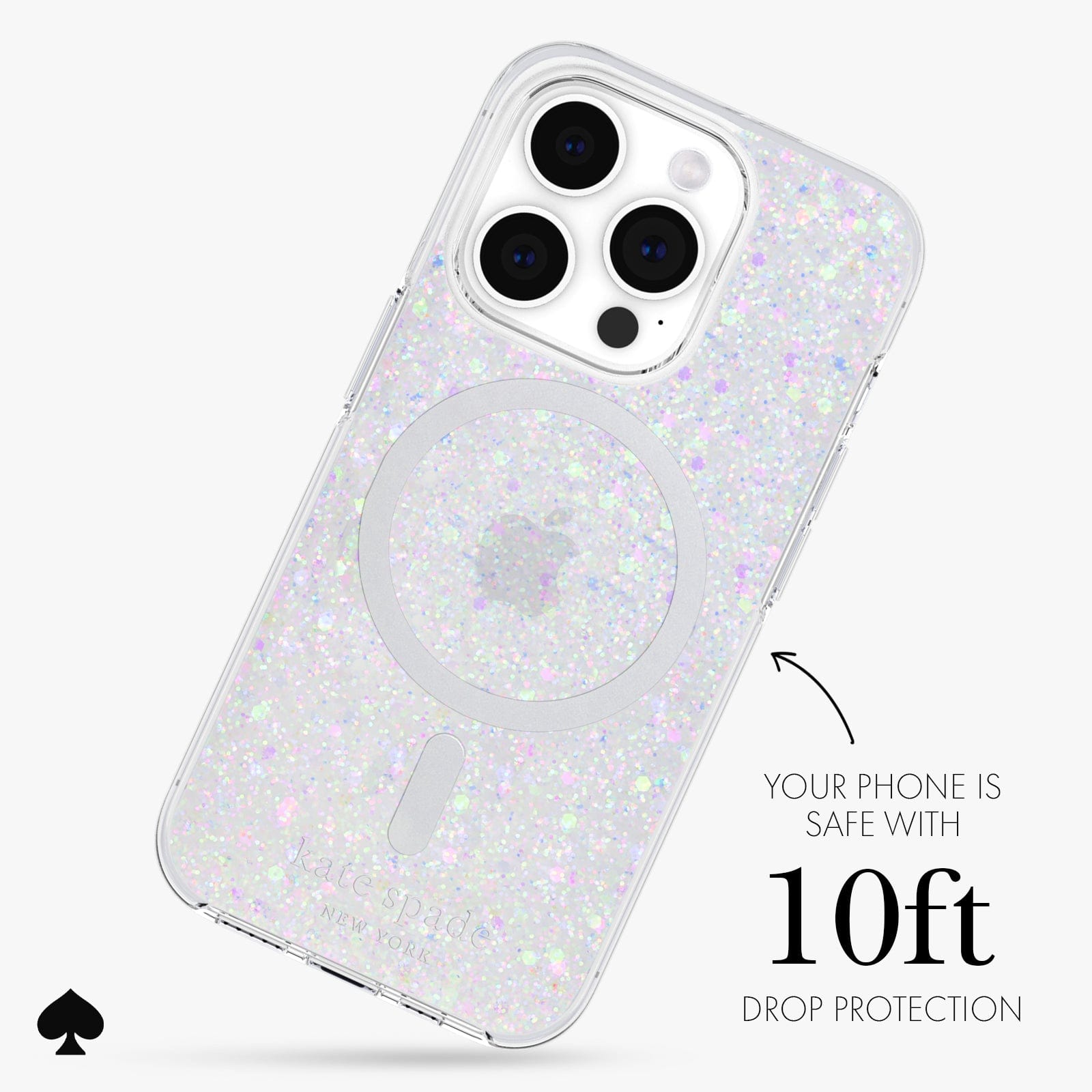YOUR PHONE IS SAFE WITH 10FT DROP PROTECTION