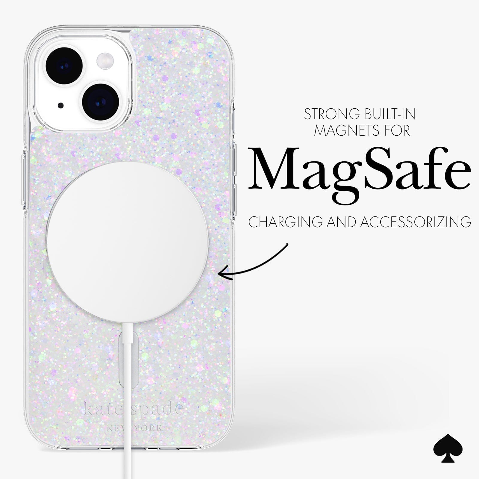 STRONG BUILT-IN MAGNETS FOR MAGSAFE CHARGING AND ACCESSORIZING