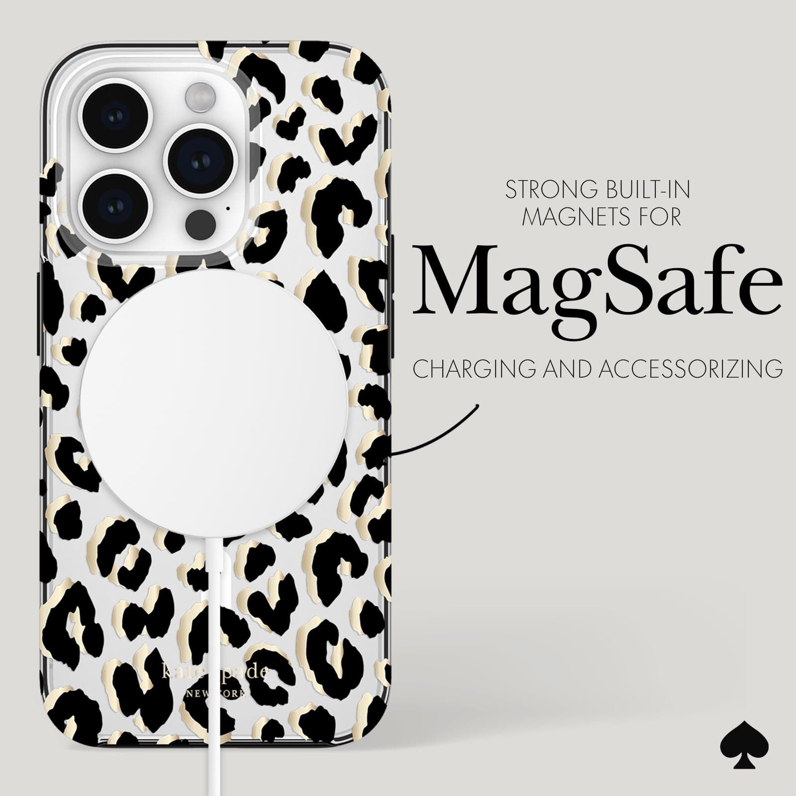 STRONG BUILT-IN MAGNETS FOR MAGSAFE CHARGING AND ACCESSORIZING