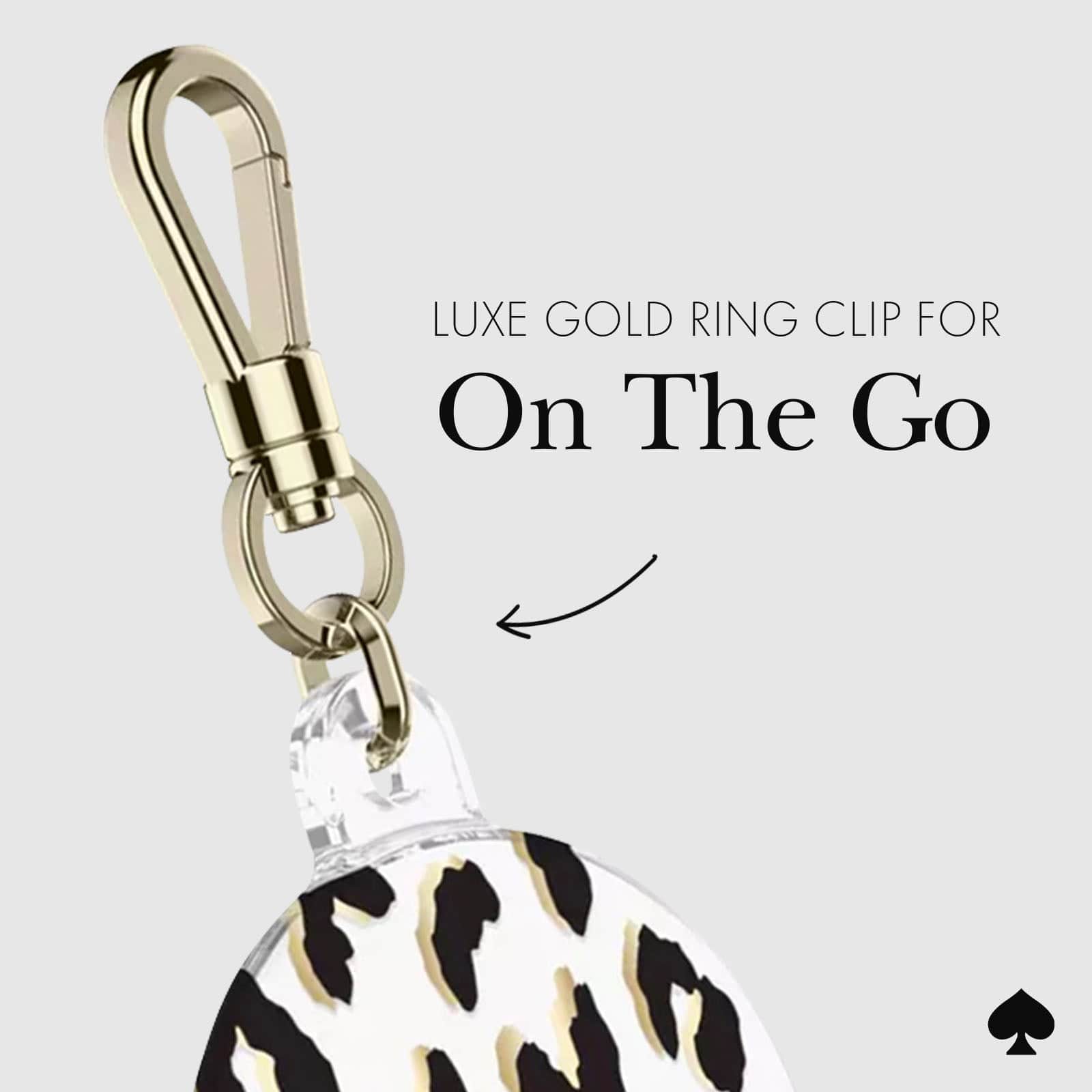 kate spade new york City Leopard AirTag Case