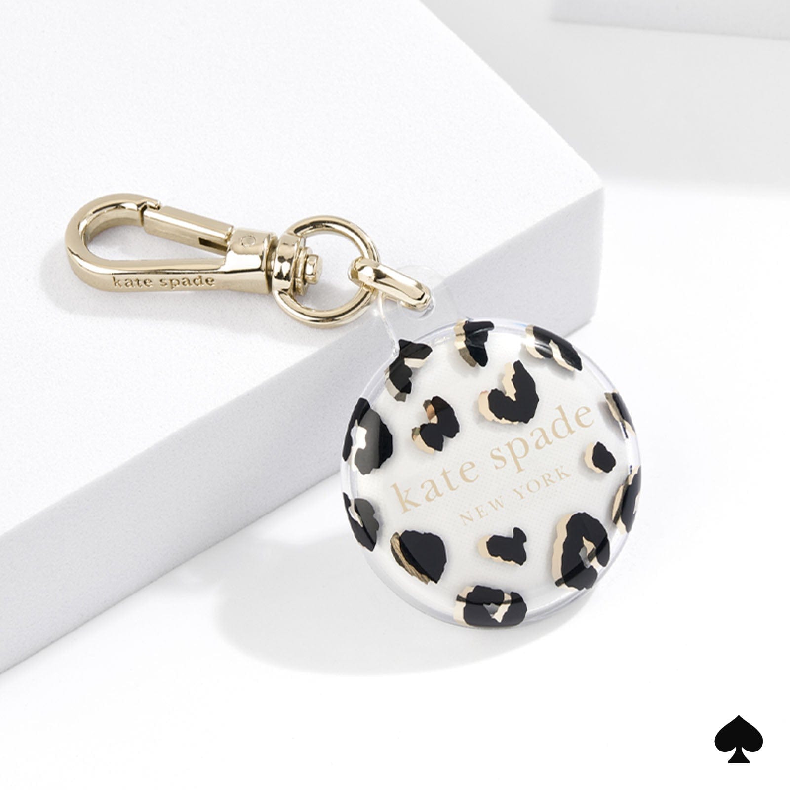kate spade new york City Leopard AirTag Case