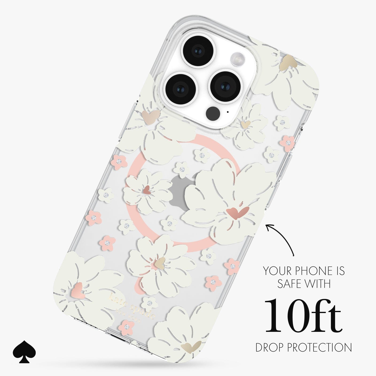 YOUR PHONE IS SAFE WITH 10 FT DROP PROTECTION