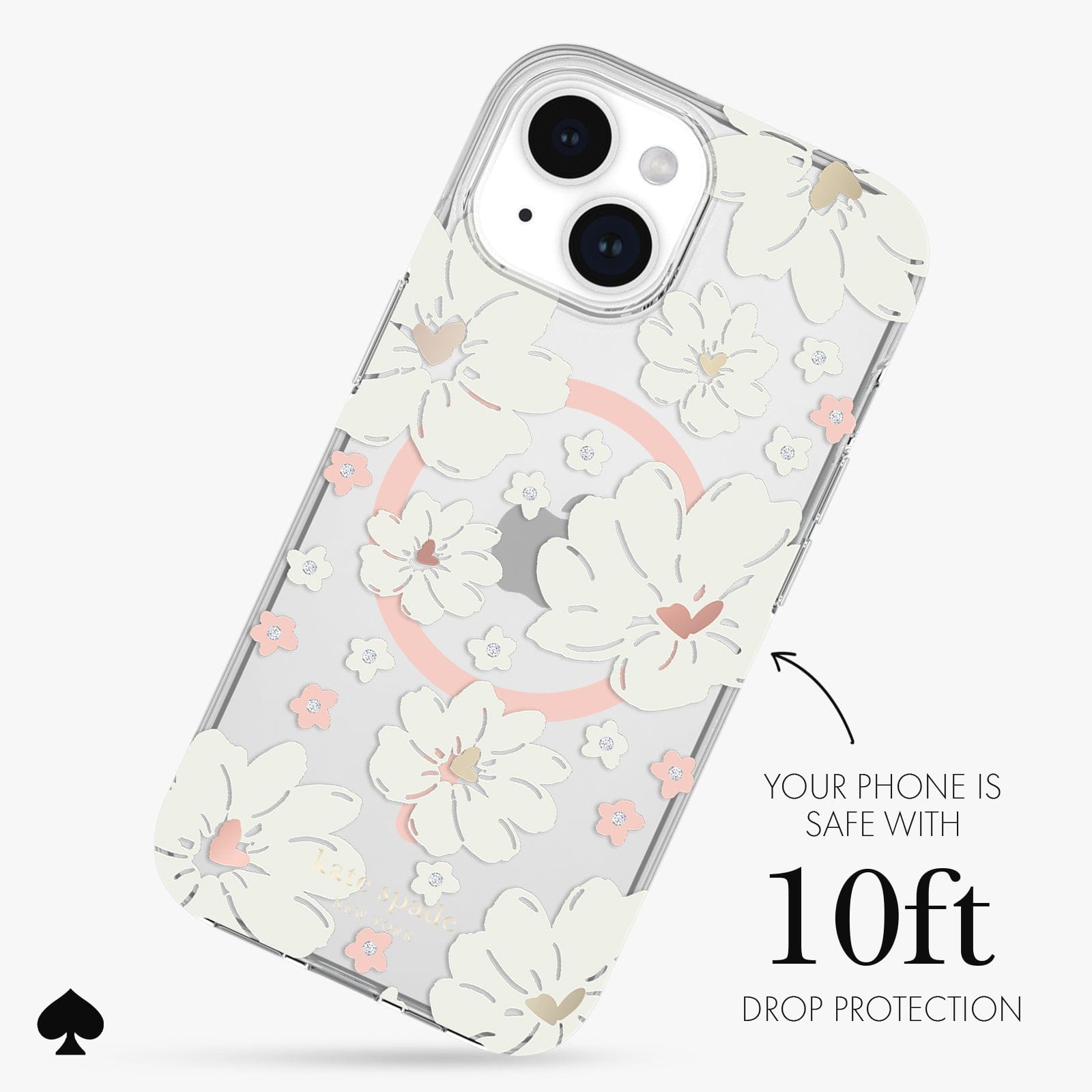 YOUR PHONE IS SAFE WITH 10FT DROP PROTECTION