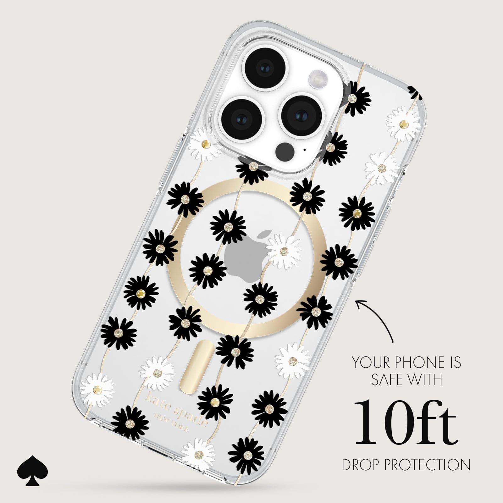 YOUR PHONE IS SAFE WITH 10FT DROP PROTECTION