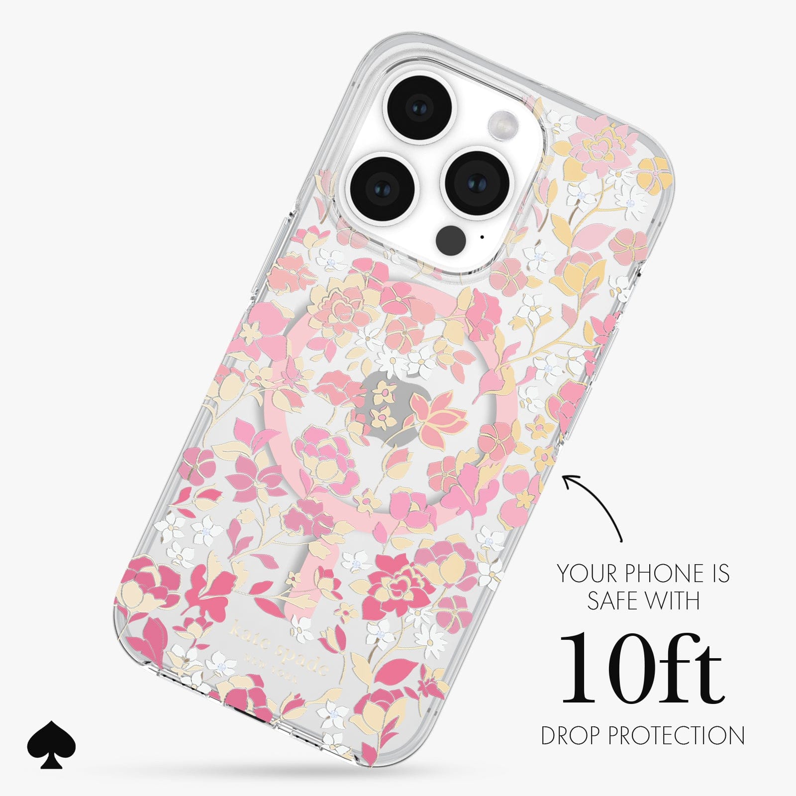 YOUR PHONE IS SAFE WITH 10FT DROP PROTECTION