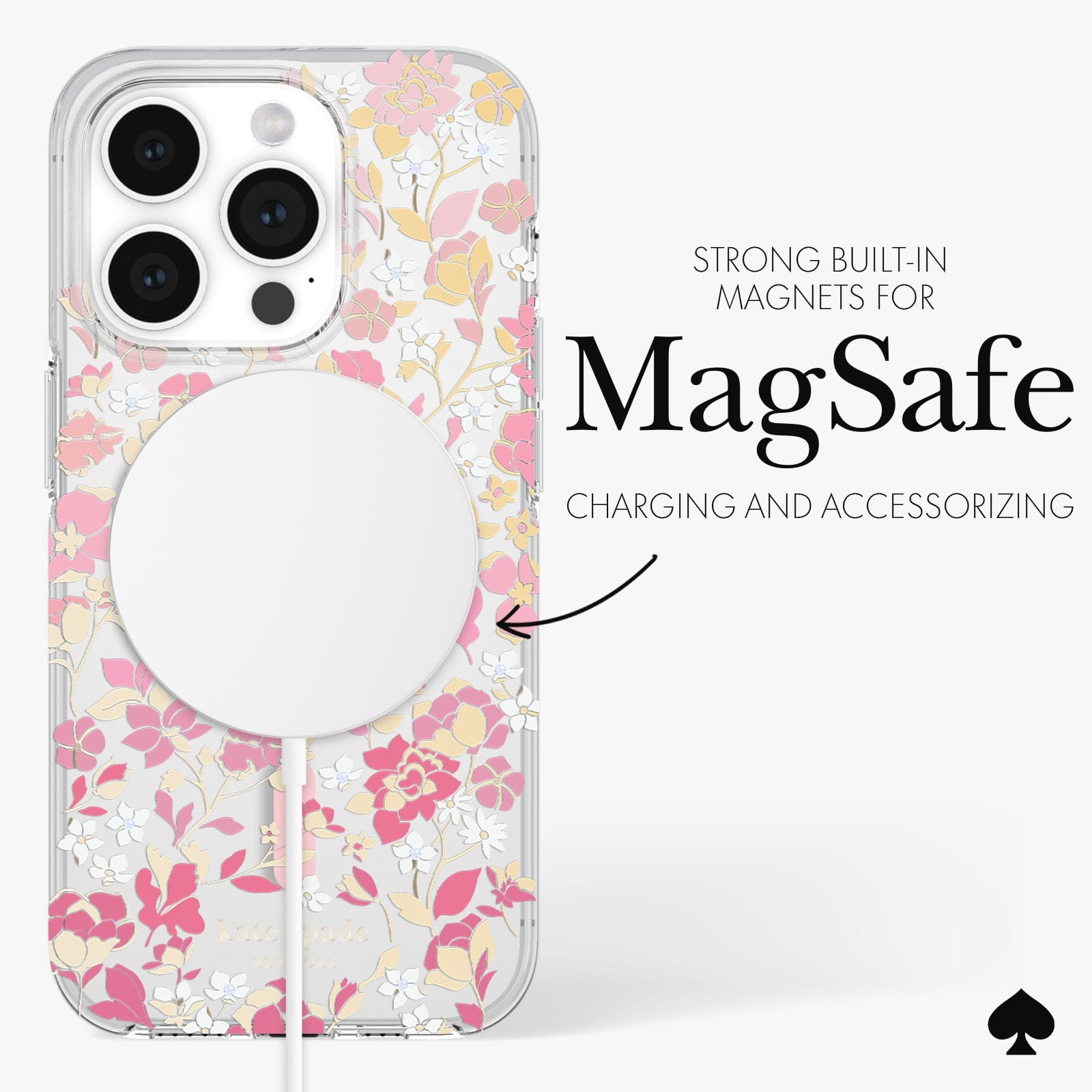 STRONG BUILT IN MAGNETS FOR MAGSAFE CHARGING AND ACCESSORIZING