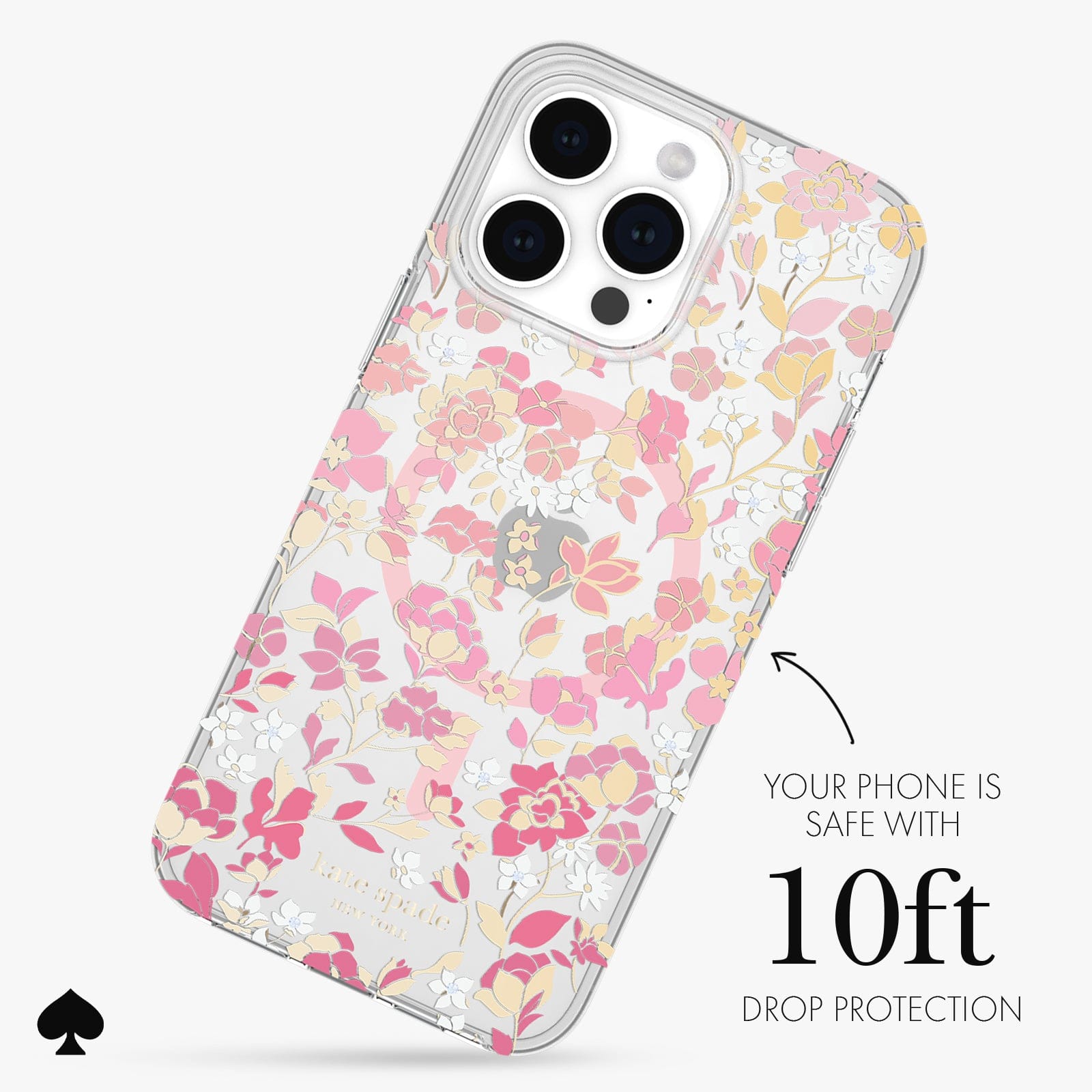 YOUR PHONE IS SAFE WITH 10FT DROP PROTECTION