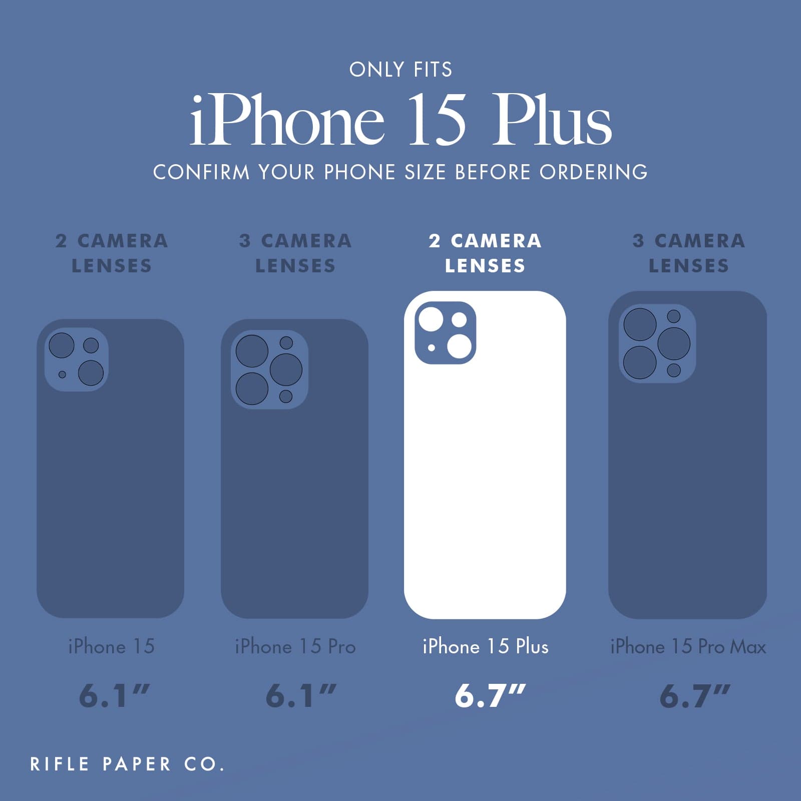 ONLY FITS IPHONE 15 PLUS. CONFIRM YOUR PHONE SIZE BEFORE ORDERING