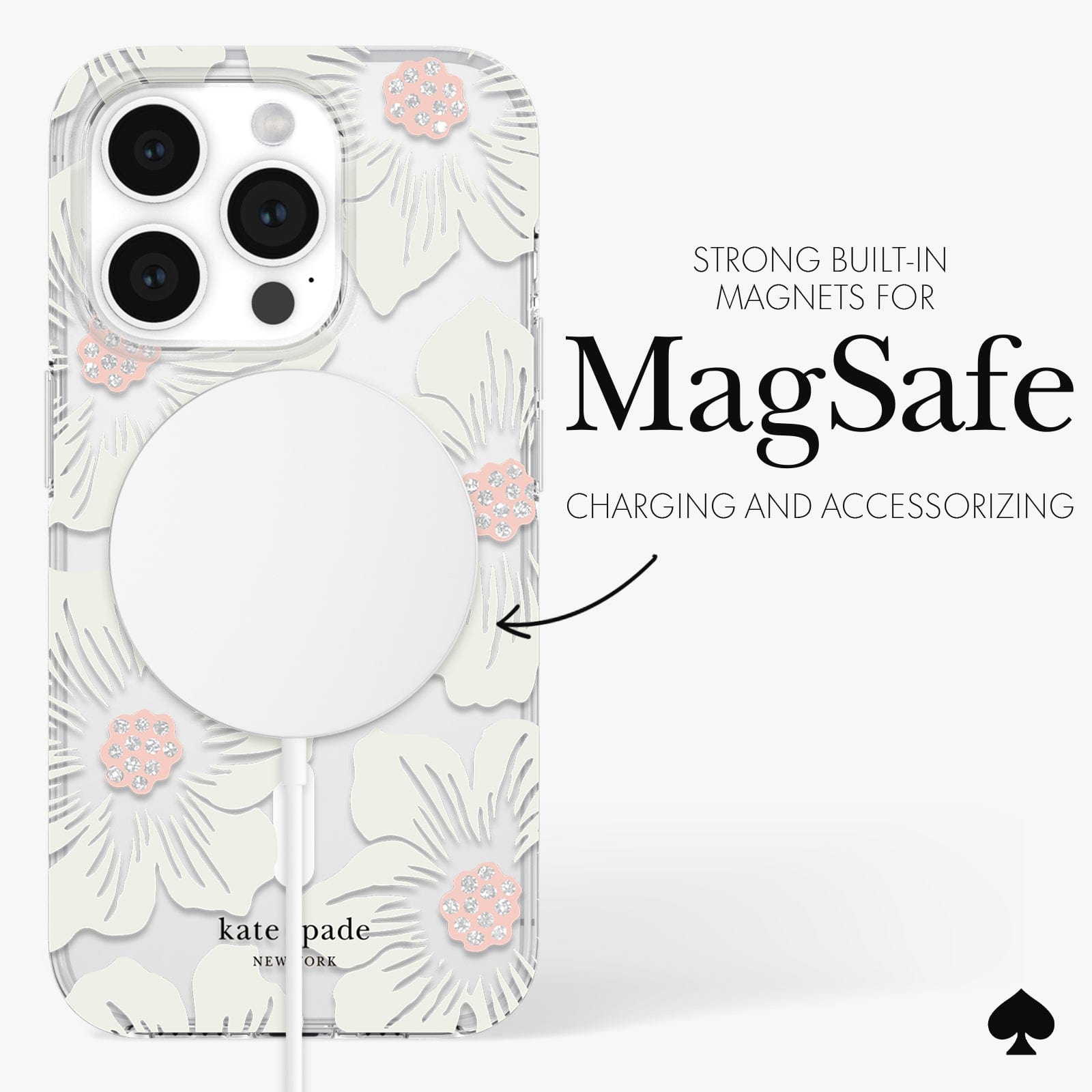 STRONG BUILT IN MAGNETS FOR MAGSAFE CHARGING AND ACCESSORIZING