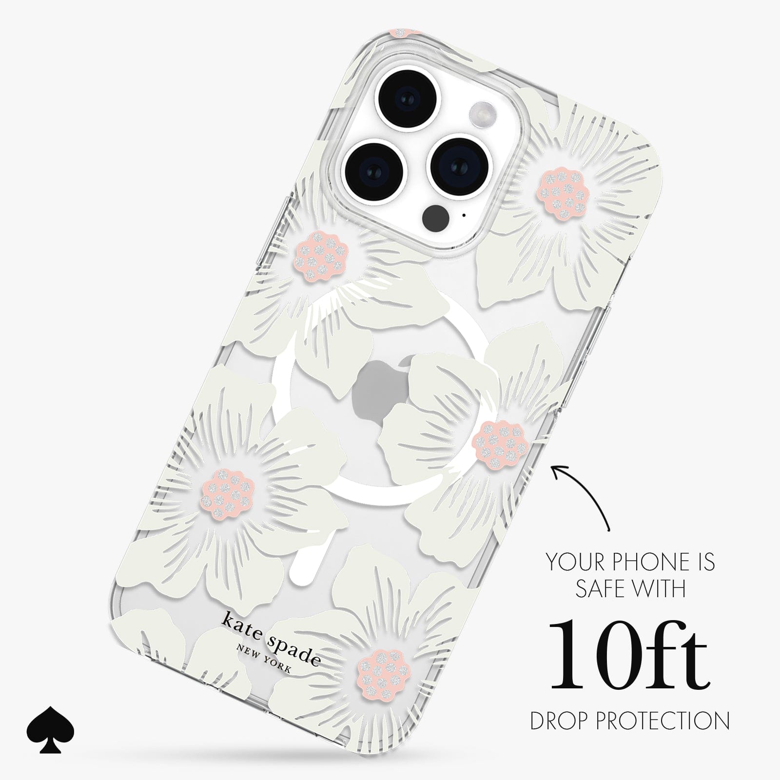 YOUR PHONE IS SAFE WITH 10 FT DROP PROTECTION