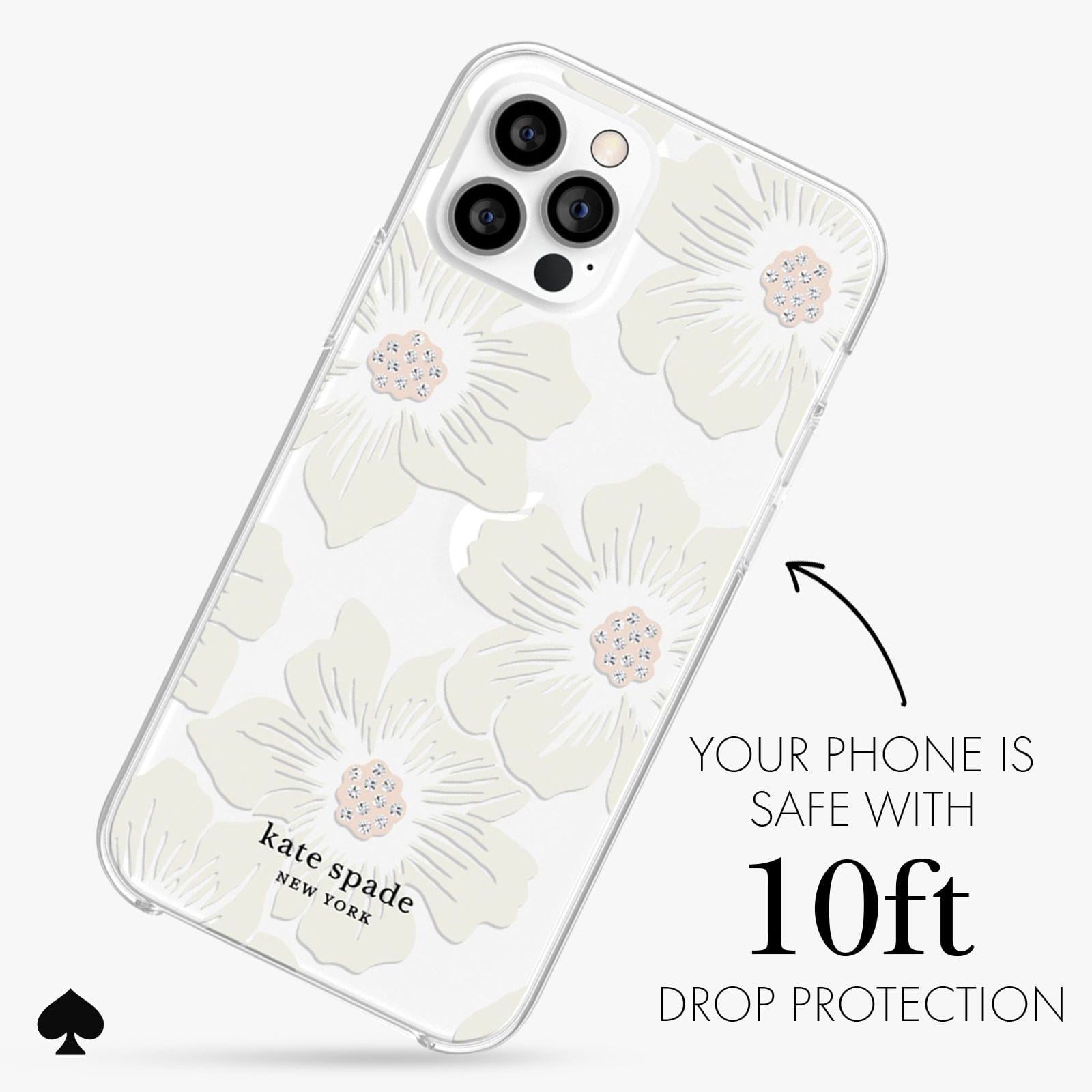YOUR PHONE IS SAFE WITH 10FT DROP PROTECTION