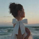 #color_ivory pearl bow