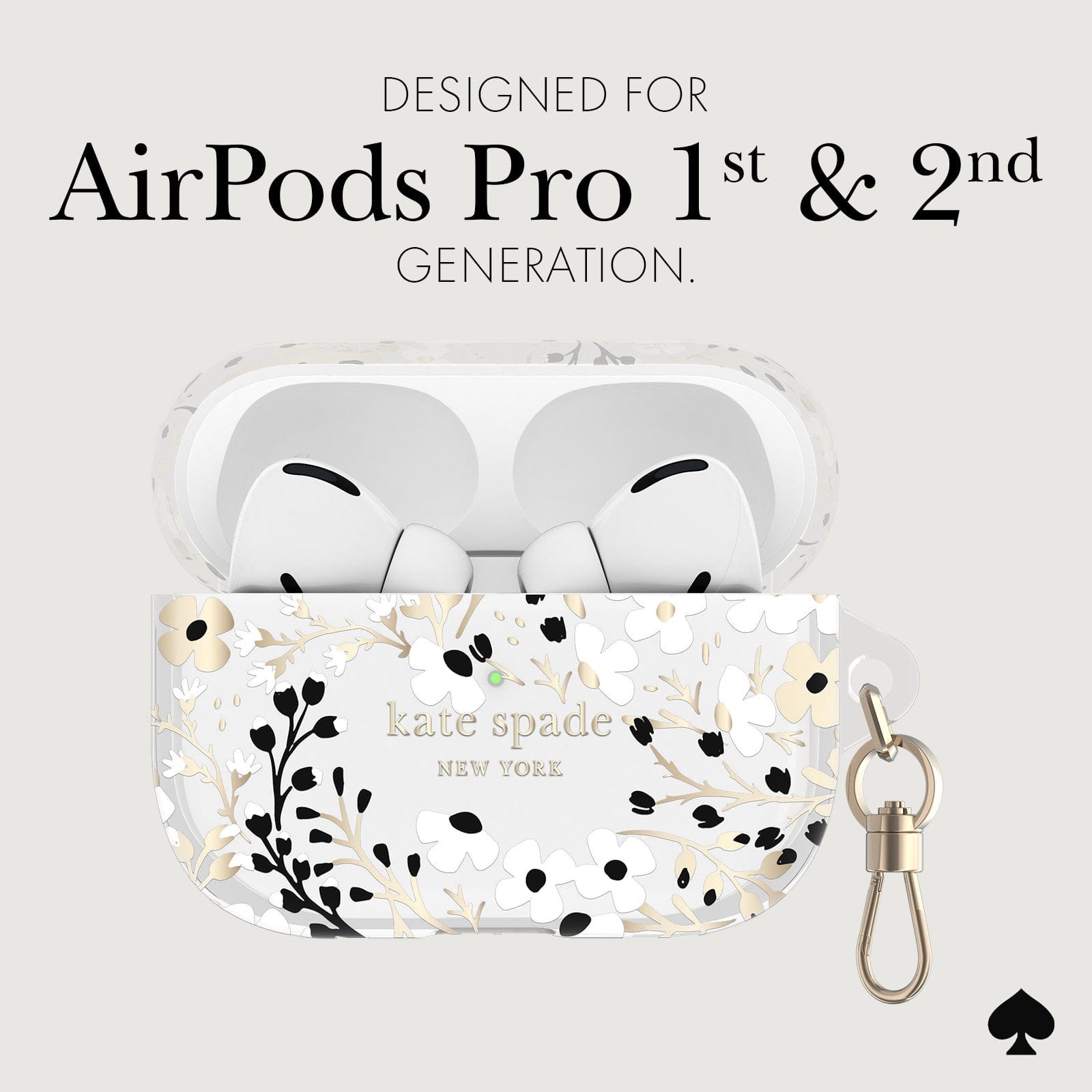 DESIGNED FOR AIRPODS PRO 1ST AND 2ND GENERATION