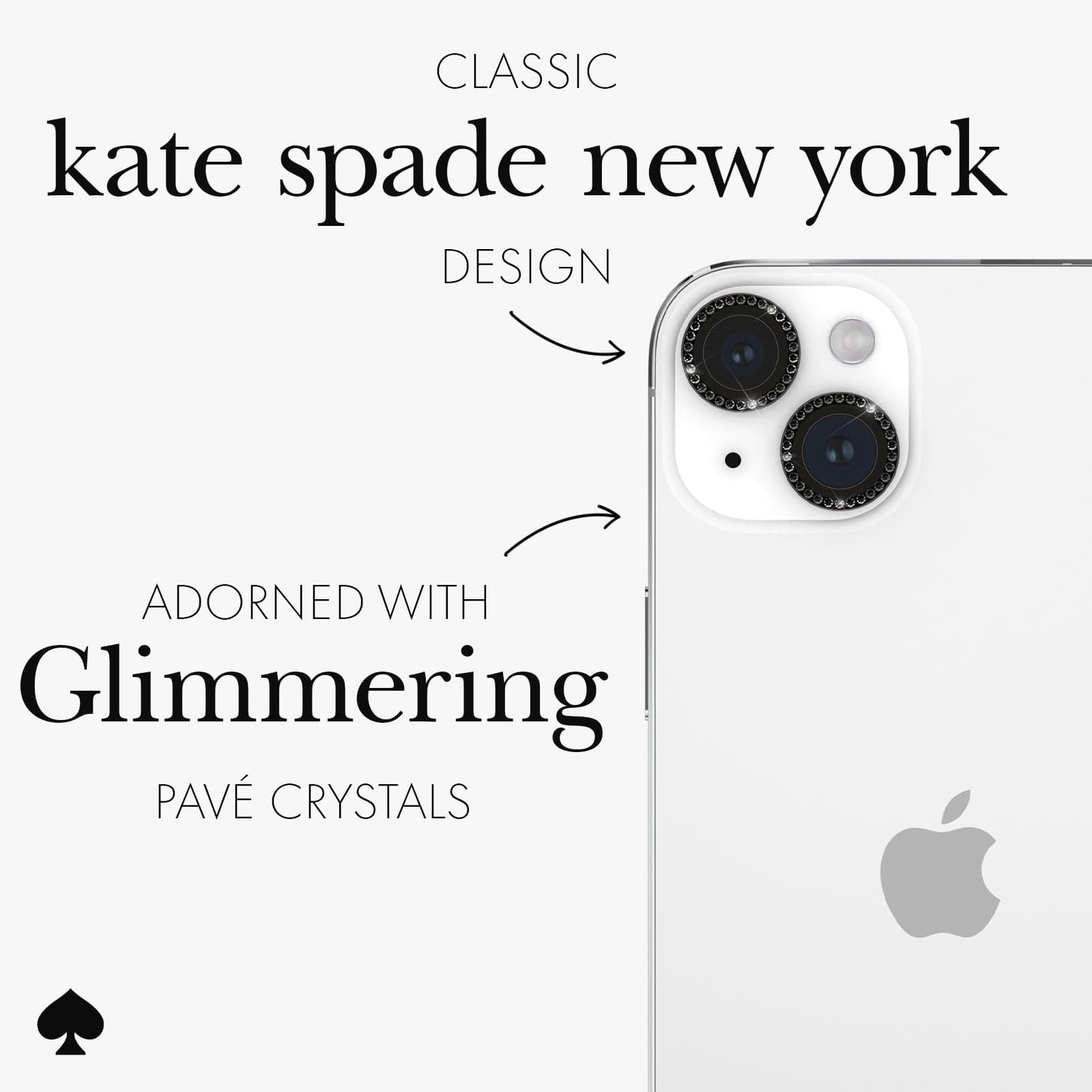 CLASSIC KATE SPADE NEW YORK DESIGN. ADORNED WITH GLIMMERING PAVE CRYSTALS