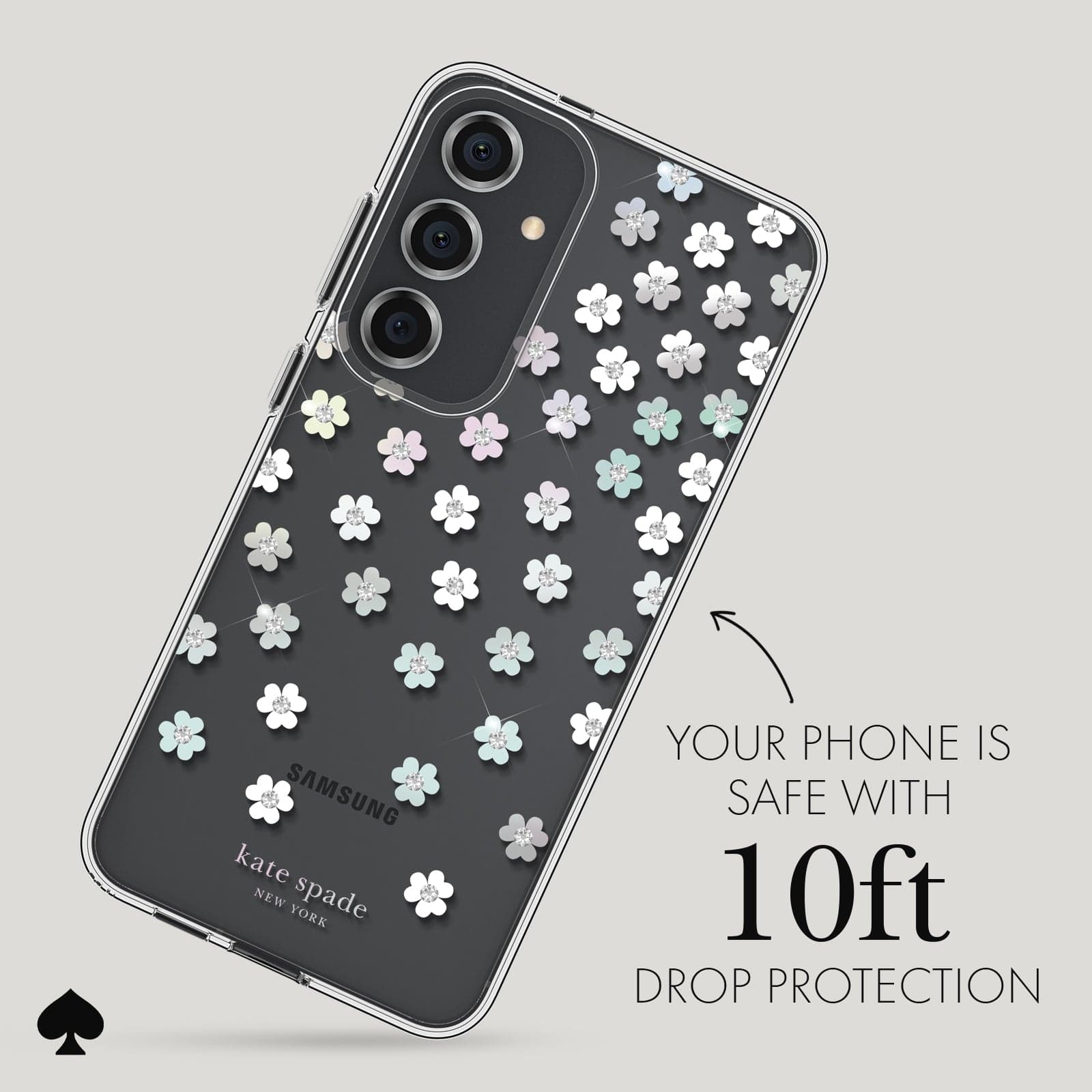 YOUR PHONE IS SAFE WITH 10FT DROP PROTECTION