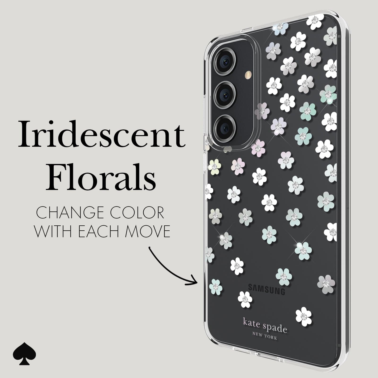IRIDESCENT FLORALS CHANGE COLOR WITH EACH MOVE