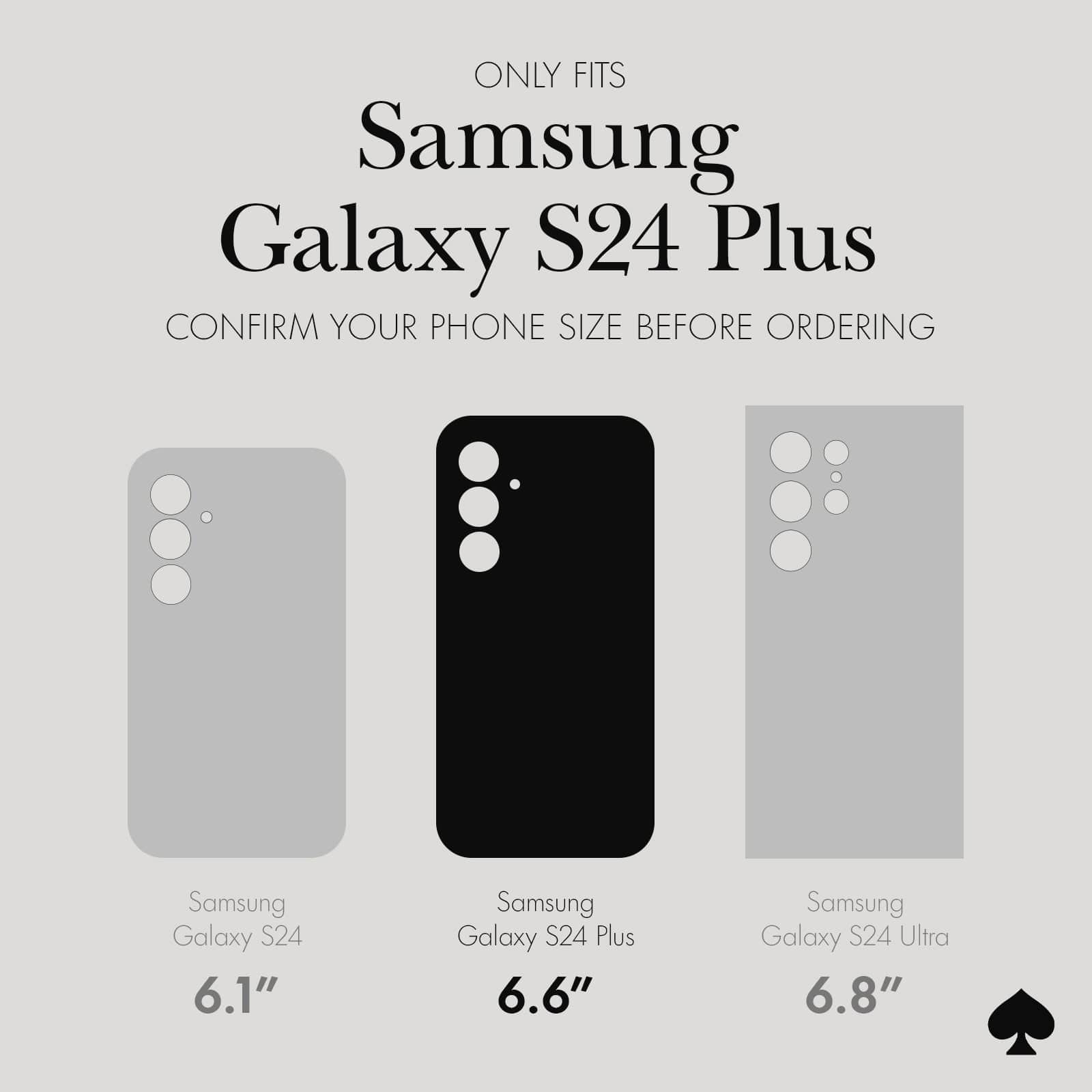 ONLY FITS SAMSUNG GALAXY S24 PLUS