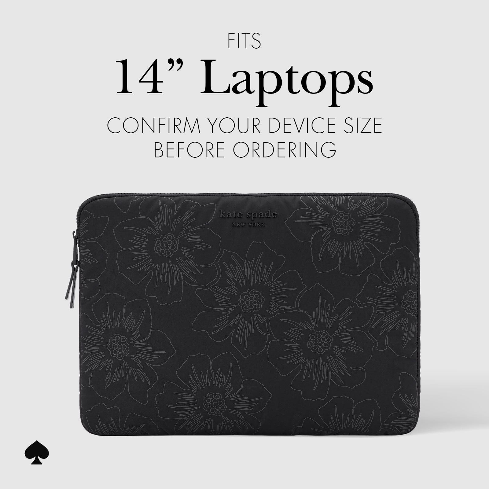 kate spade new york Reverse Hollyhock Puffer Sleeve - Laptop Sleeve 14"