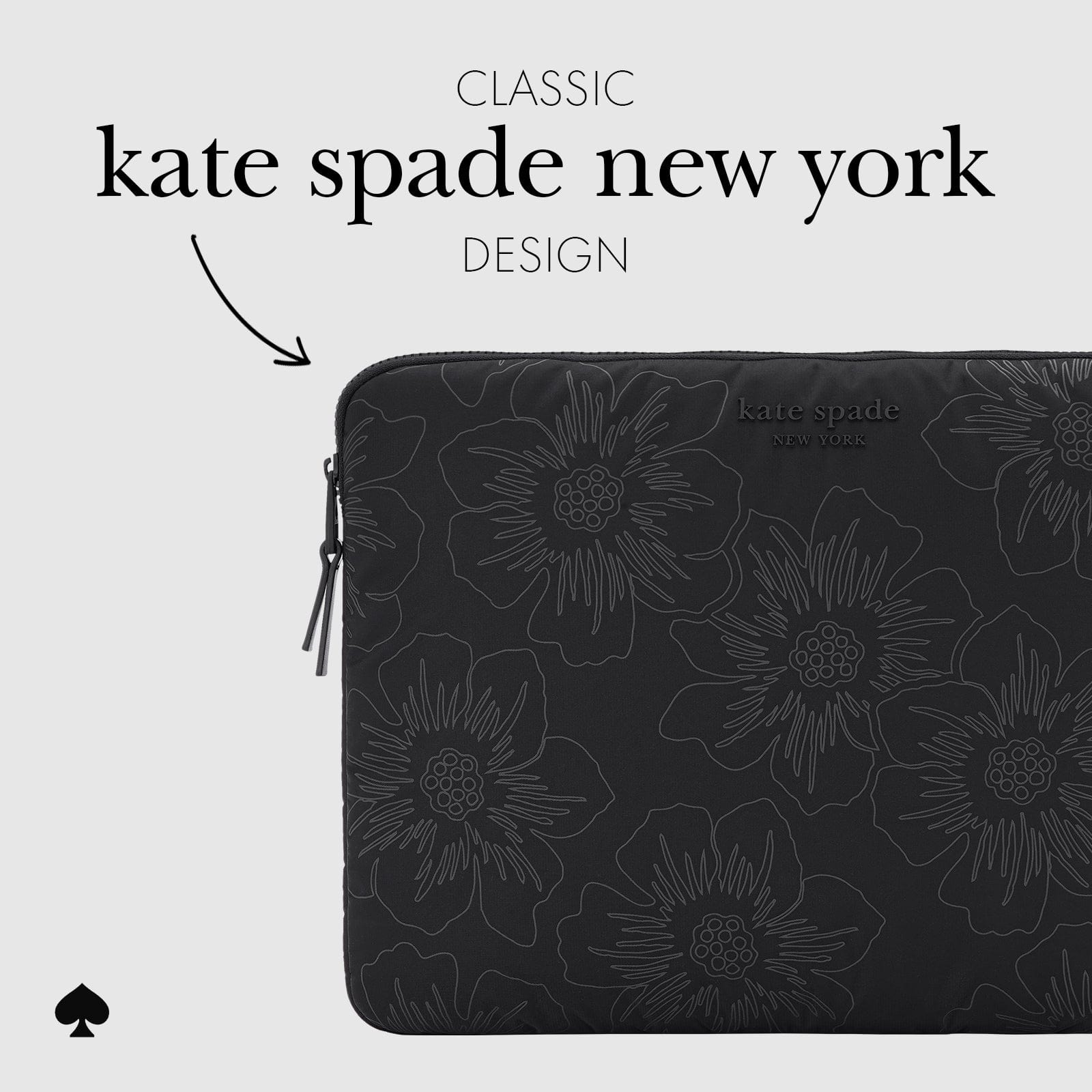 kate spade new york Reverse Hollyhock Puffer Sleeve - Laptop Sleeve 16"