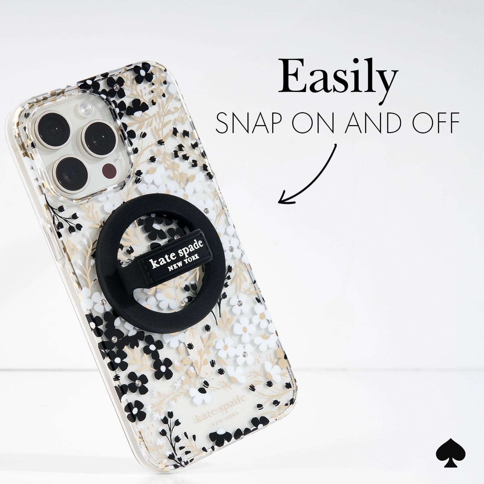 EASILY SNAP ON AND OFF