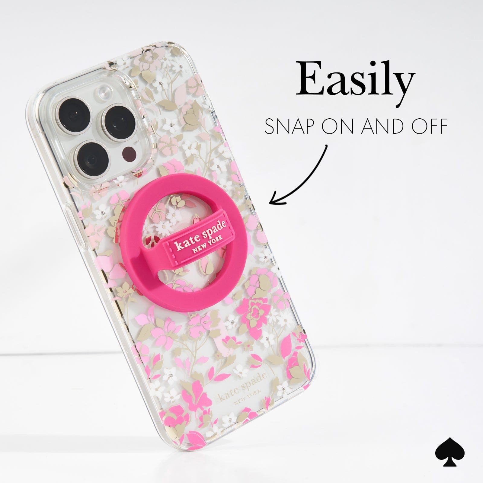 EASILY SNAP ON AND OFF