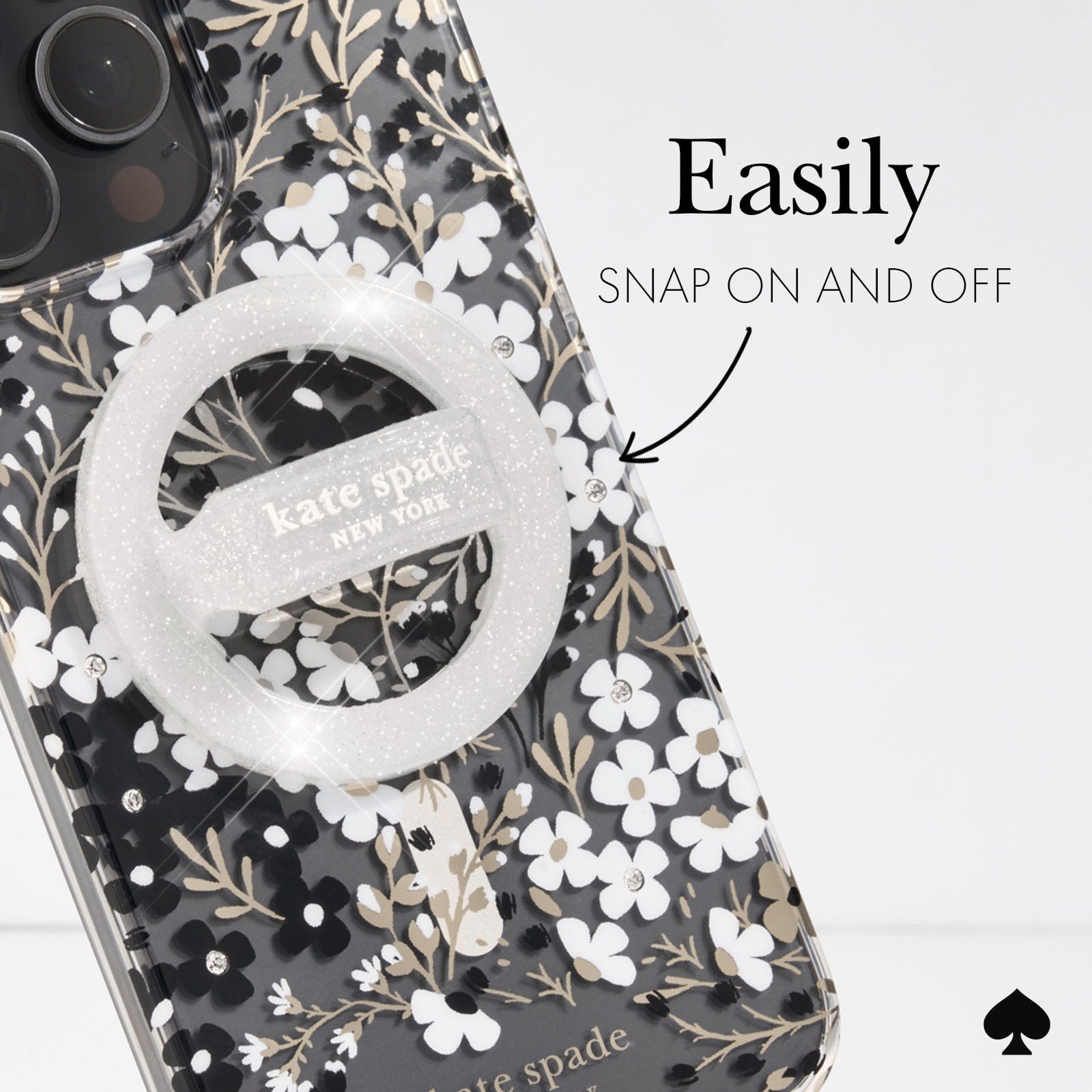 EASILY SNAP ON AND OFF